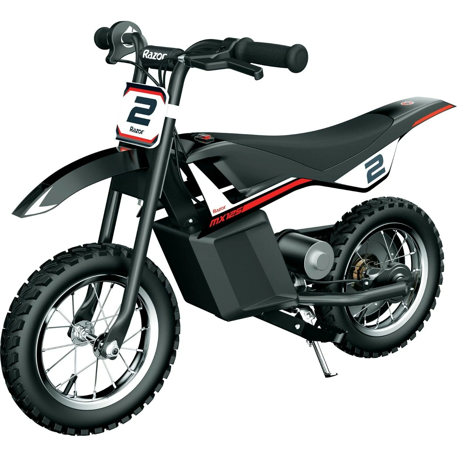2026 Kid's Razor Dirt Rocket MX125 Electric-Powered Dirt Bike, Ages 7+, Black