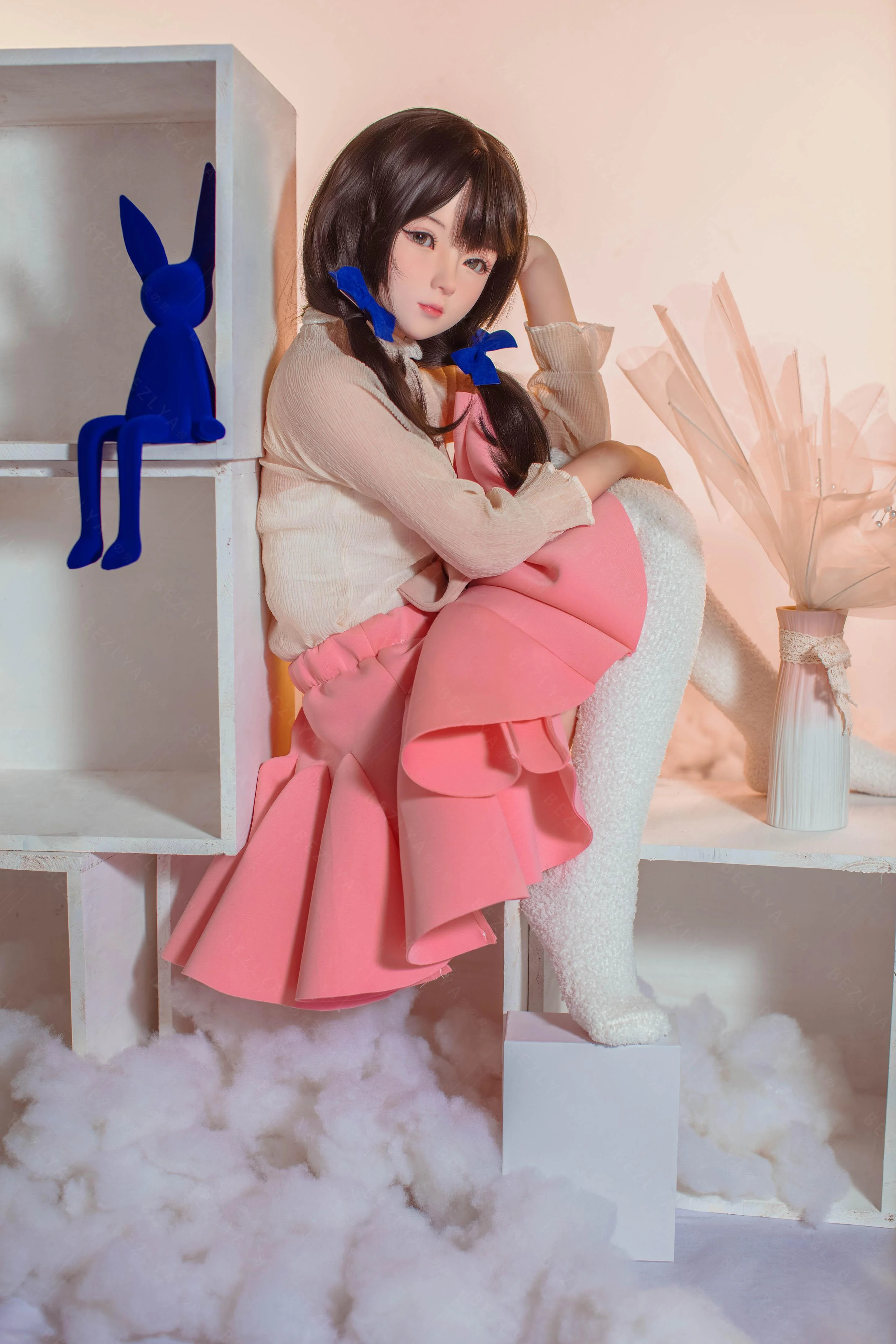 sex doll RCBezlya - Jasmine - 138cm/4ft6.25 - 2.0 AA-cup - Silicone Head + TPE Body Sex Doll - R C