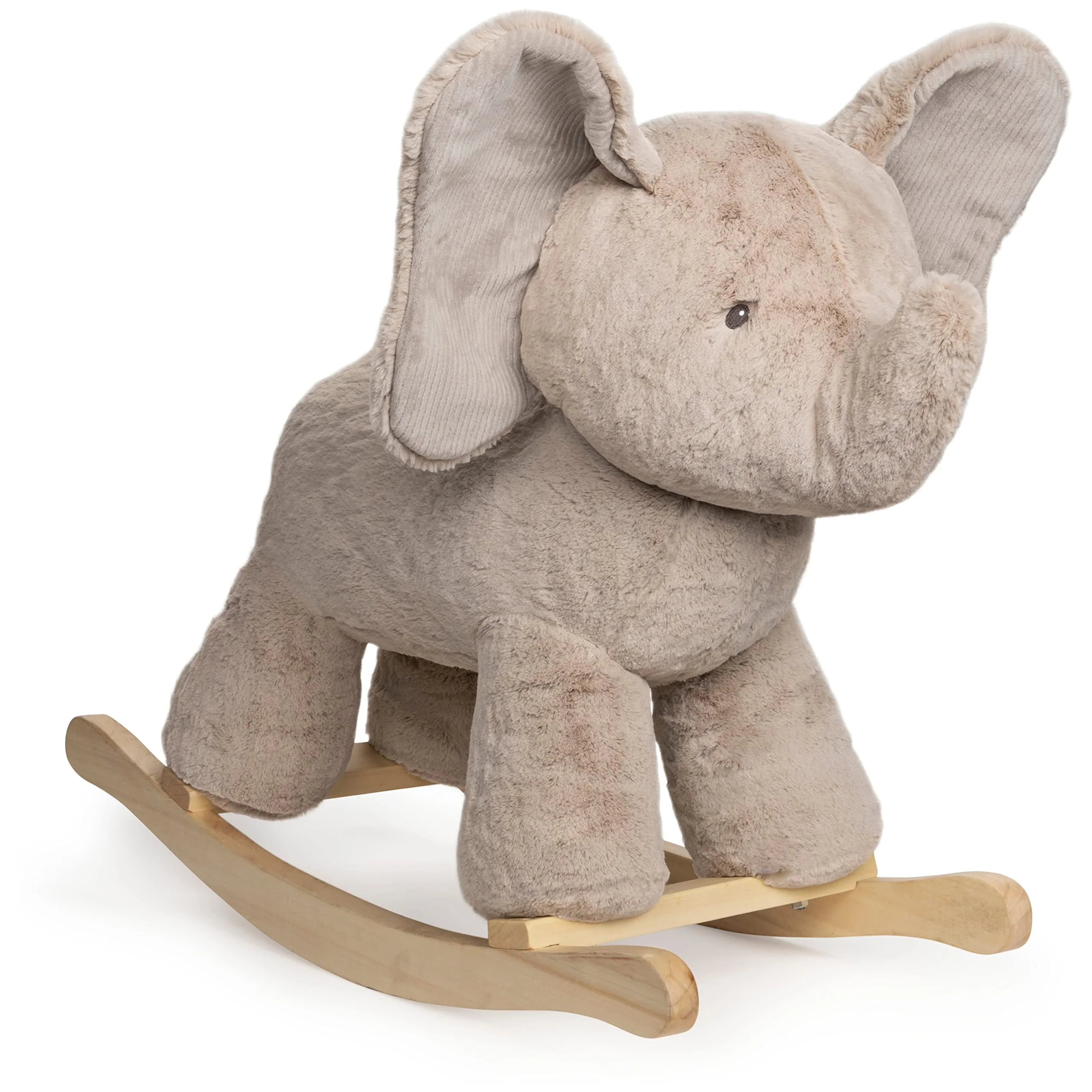 Lamb Rocker with Wooden Base Plush Stuffed Animal Nursery