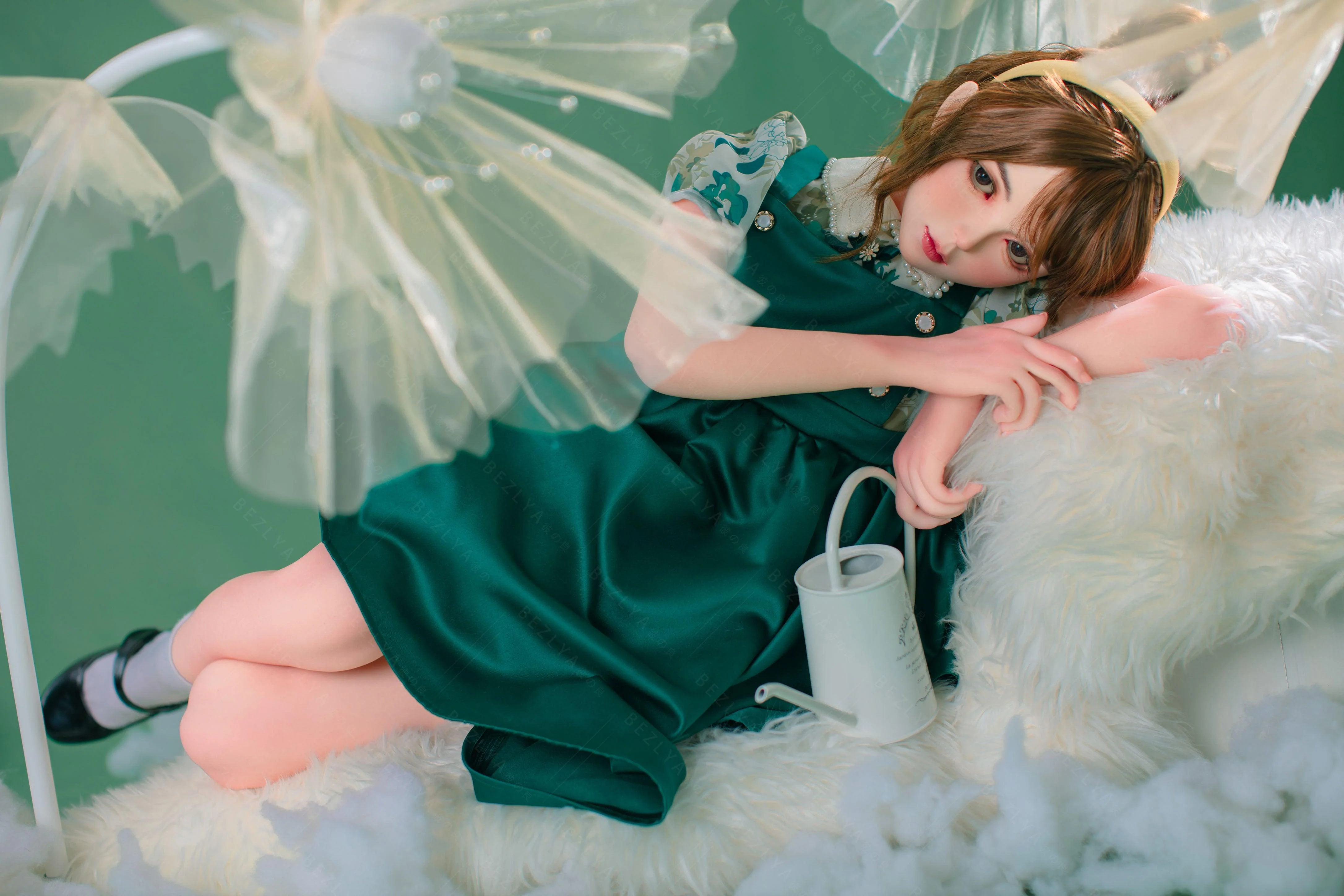 sex doll RCBezlya - Ruriokoshi - 138cm/4ft6.25 - 2.0 AA-cup - Silicone Head + TPE Body Sex Doll - R C