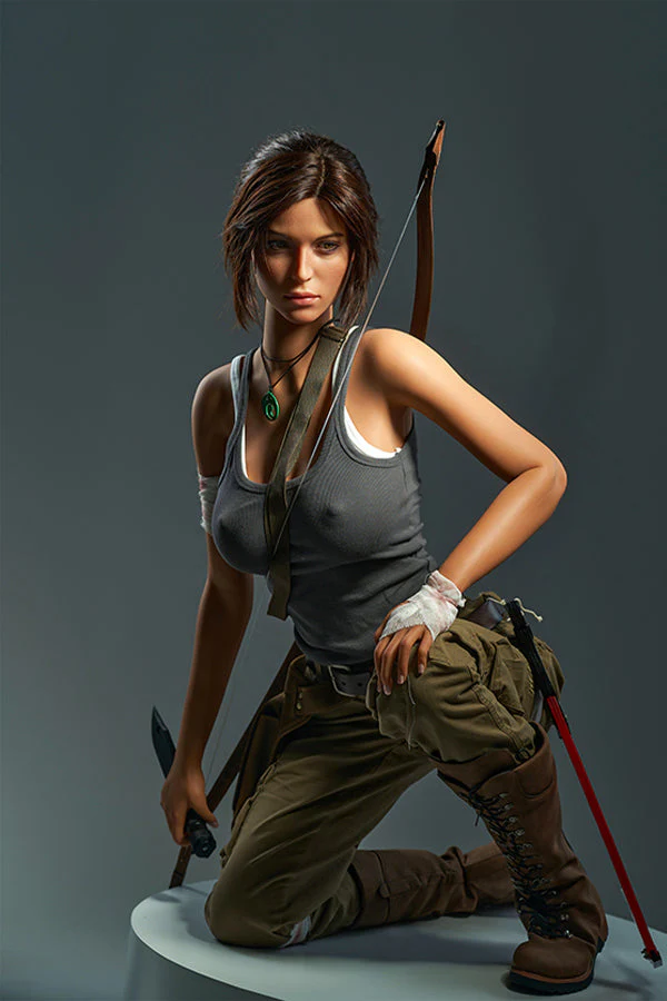 sex doll RC166cm (5f5) E-Cup Cosplay Full Silicone Lara Croft Sex Doll - R C