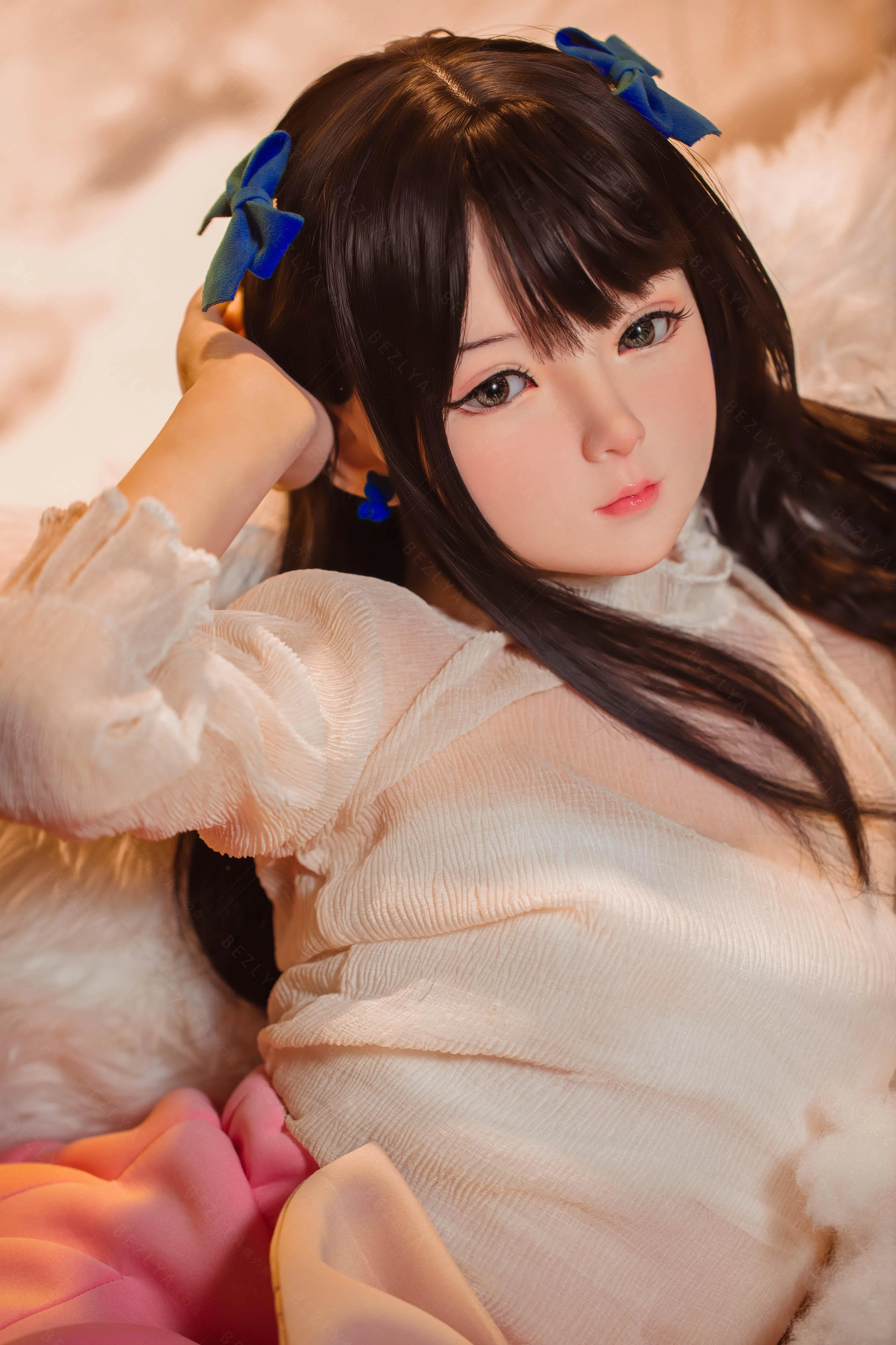 sex doll RCBezlya - Jasmine - 138cm/4ft6.25 - 2.0 AA-cup - Silicone Head + TPE Body Sex Doll - R C