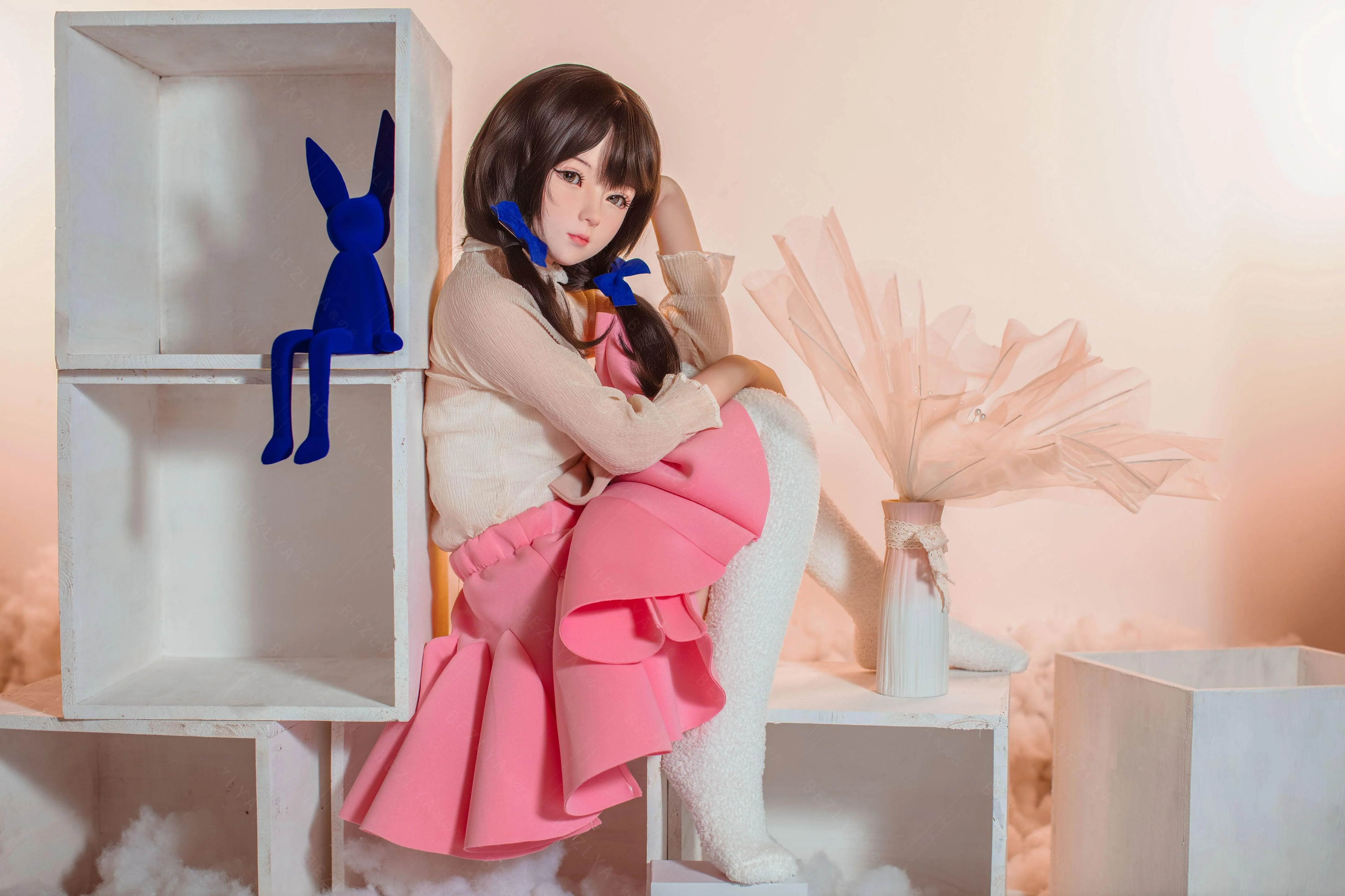 sex doll RCBezlya - Jasmine - 138cm/4ft6.25 - 2.0 AA-cup - Silicone Head + TPE Body Sex Doll - R C