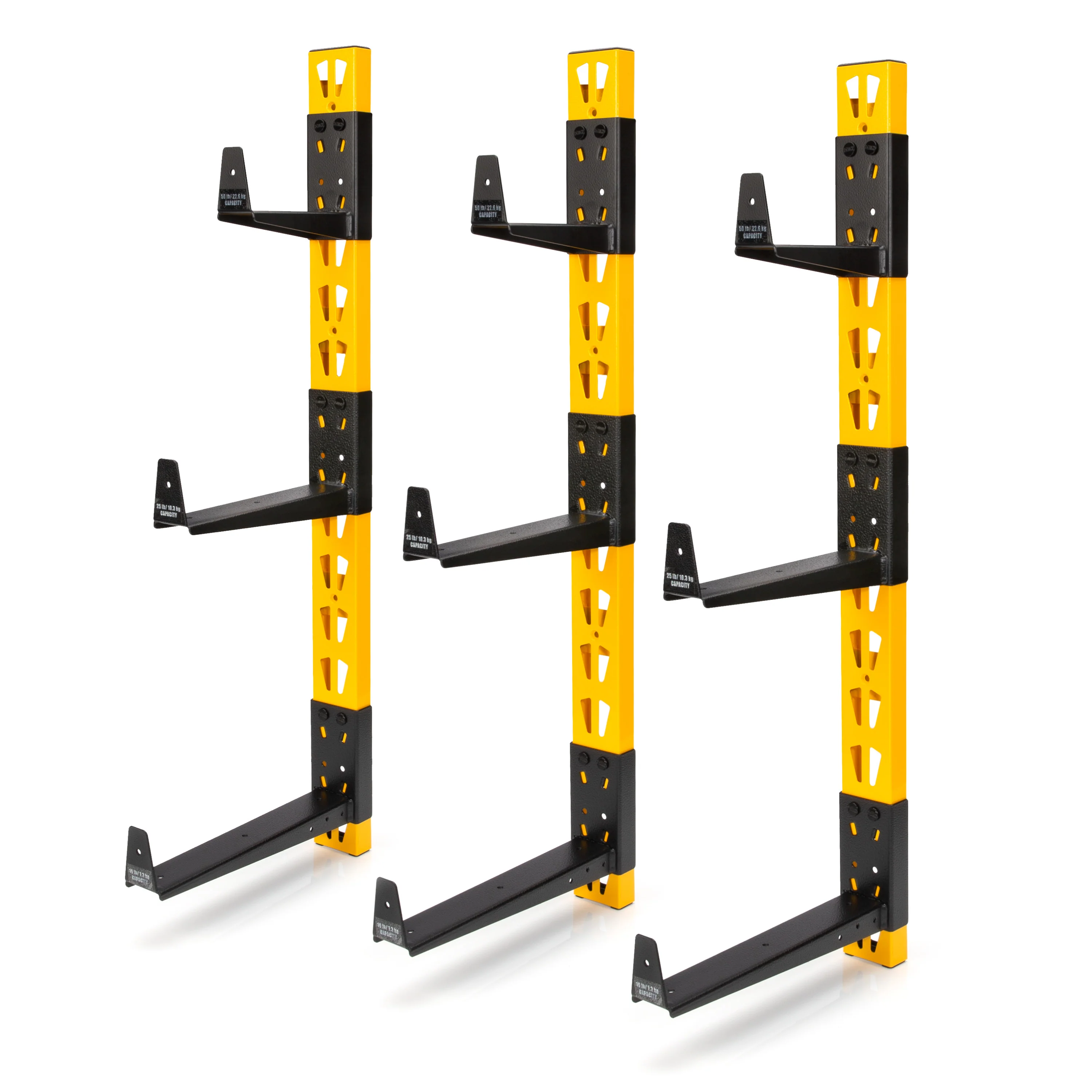 3-Piece Wall Mount Cantilever Rack