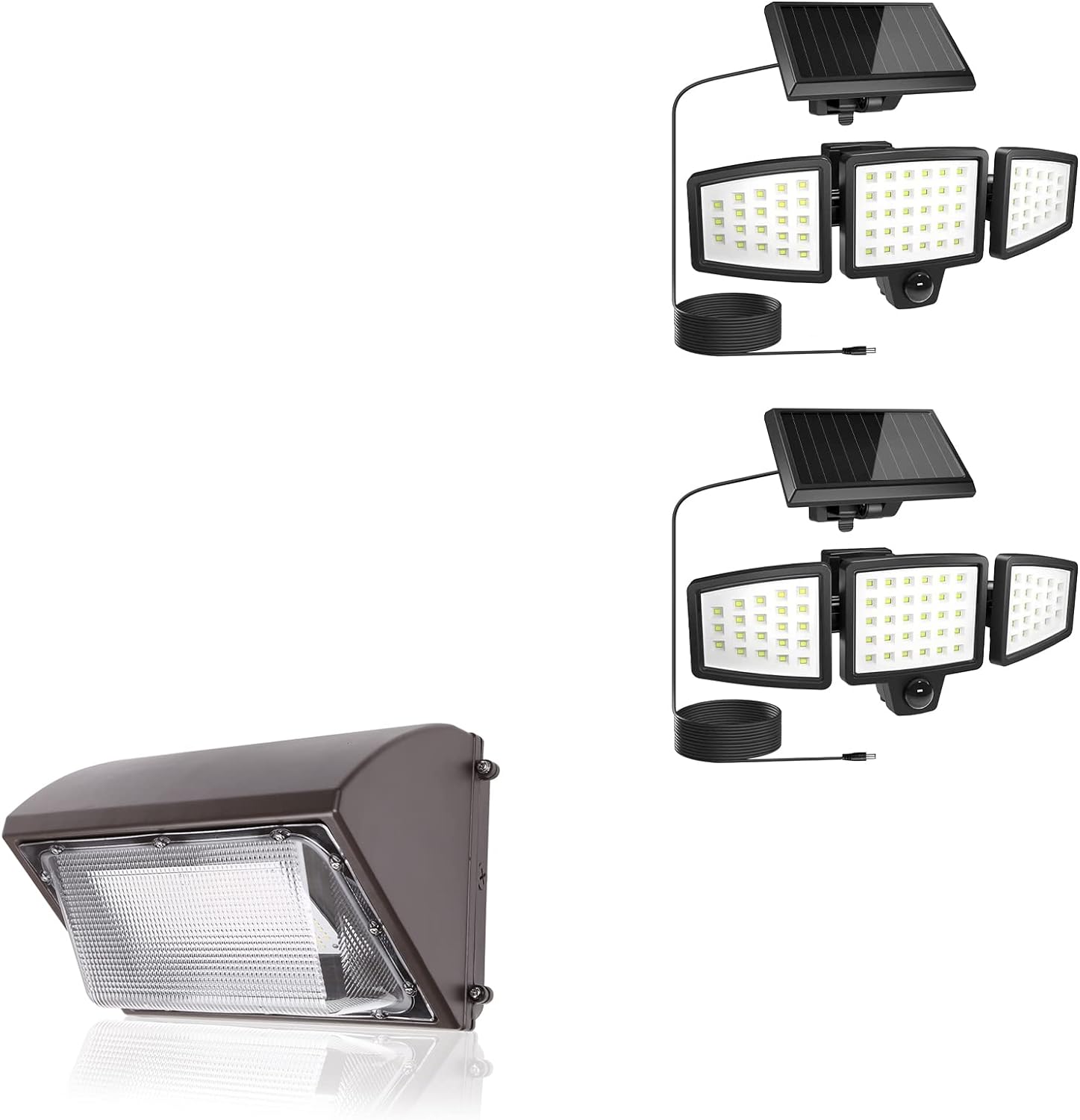 2-Pack WL5000 LE Solar Floodlight Outdoor Motion Activated Security Light