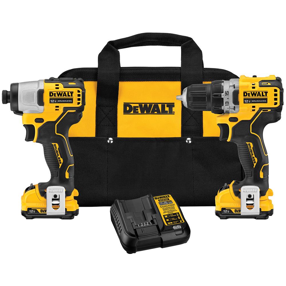 2026 DeWALT DCK221F2 12V MAX XTREME Brushless Cordless Drill and Impact Combo Kit