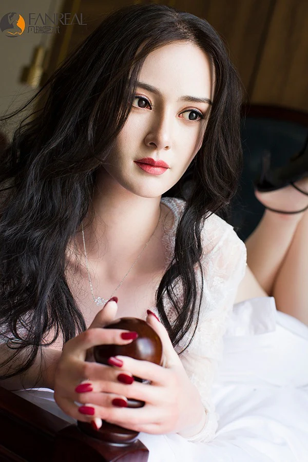 sex doll RC172cm / 5ft8 F-cup Black Curly Hair Silicone Sexy Sex Doll - FanReal Doll: Ling - R C