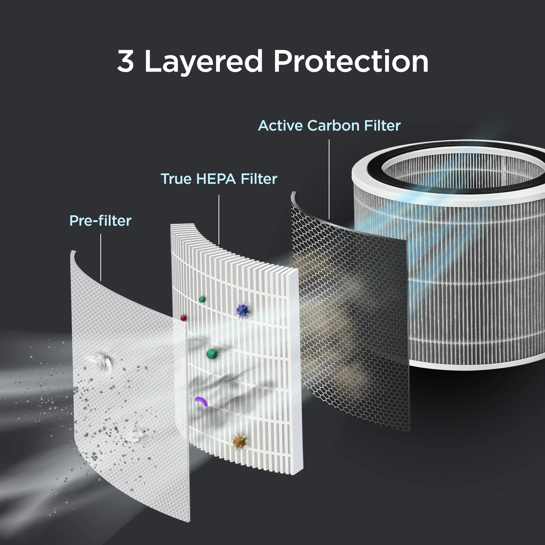 H13 True HEPA Air Purifier (CAC-AB0610FI)