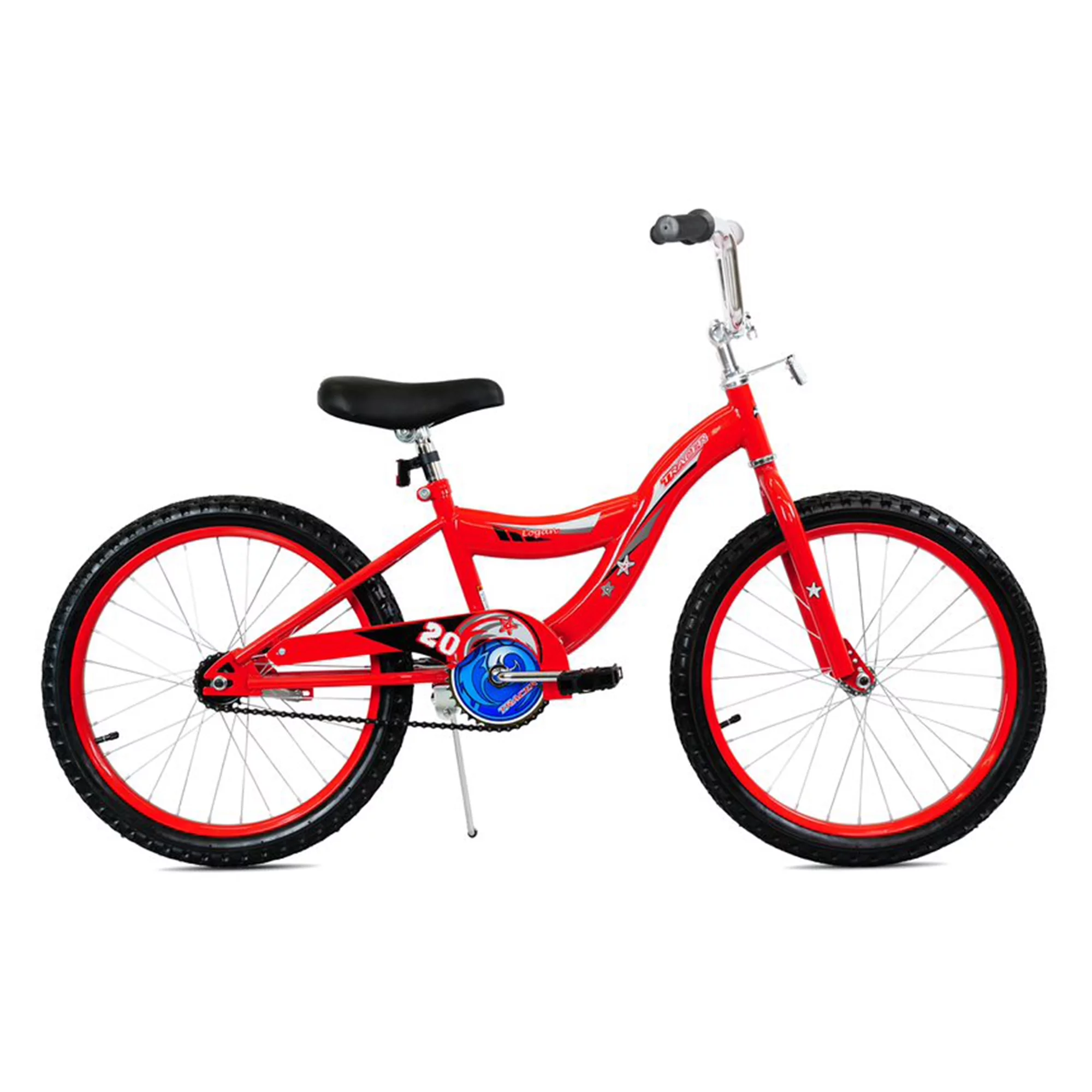 2026 TRACER Logan 20 In Hi-Ten Steel Framed Freestyle BMX Beginners Bike, Red