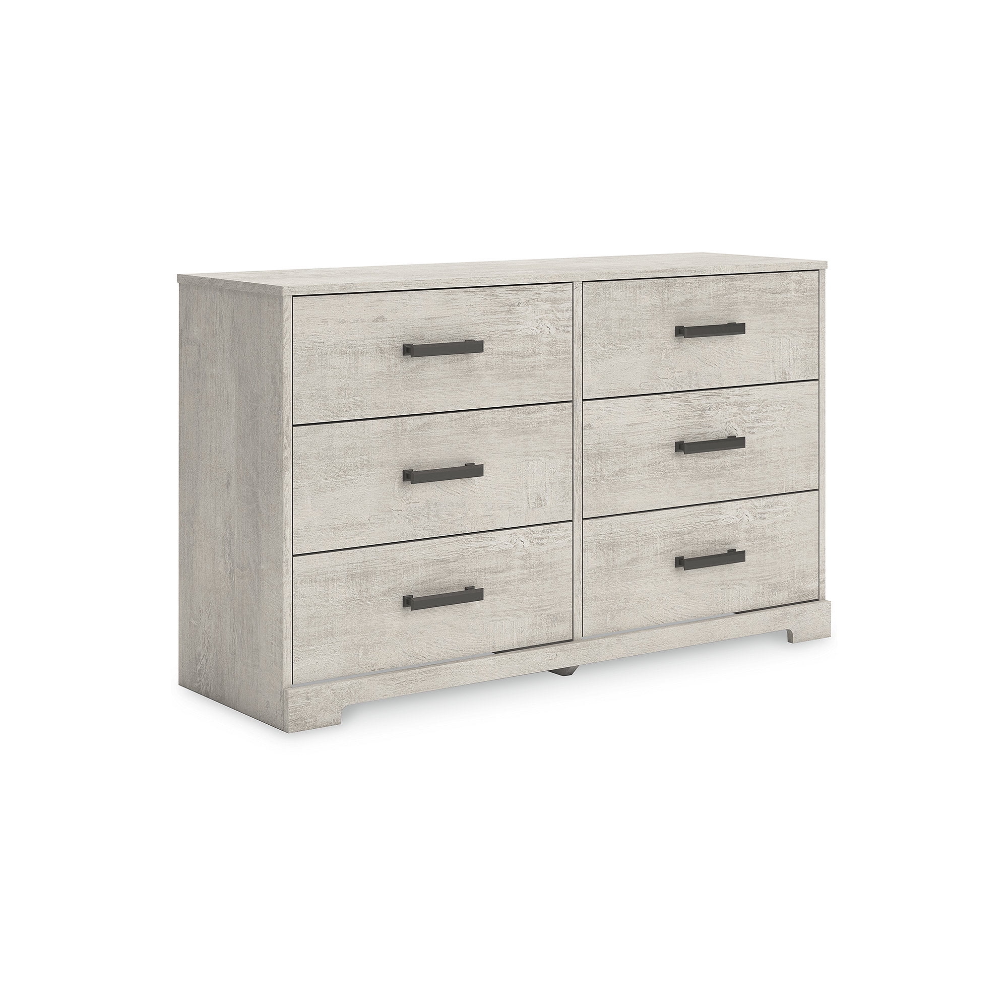 Signature Design by Ashley Shawburn 6 Drawer Modern Farmhouse Dresser, Whitewash