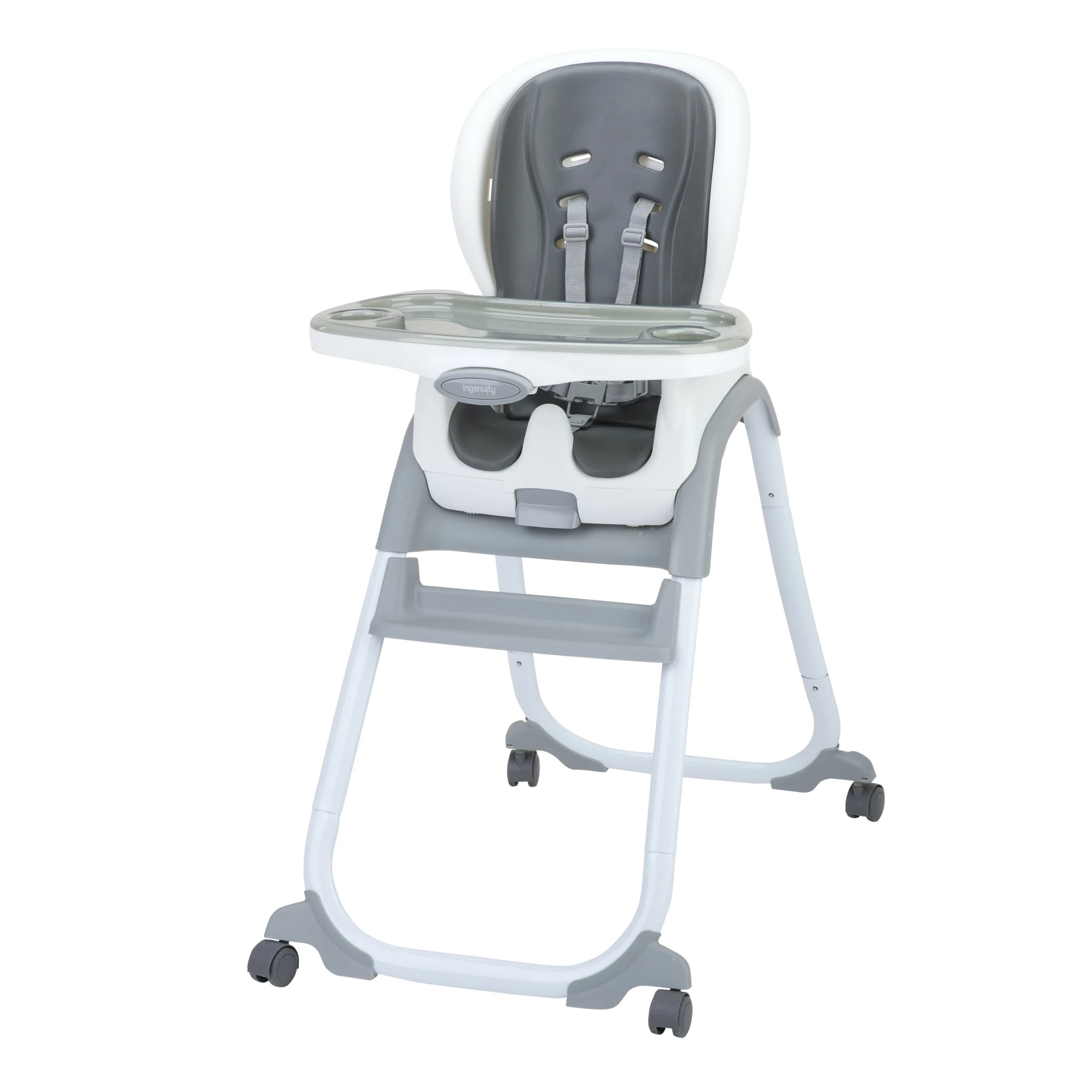2026 Ingenuity SmartClean Trio Elite 3-in-1 Convertible High Chair, Toddler Chair, and Booster Seat, For Ages 6 Months and Up, Unisex - Slate
