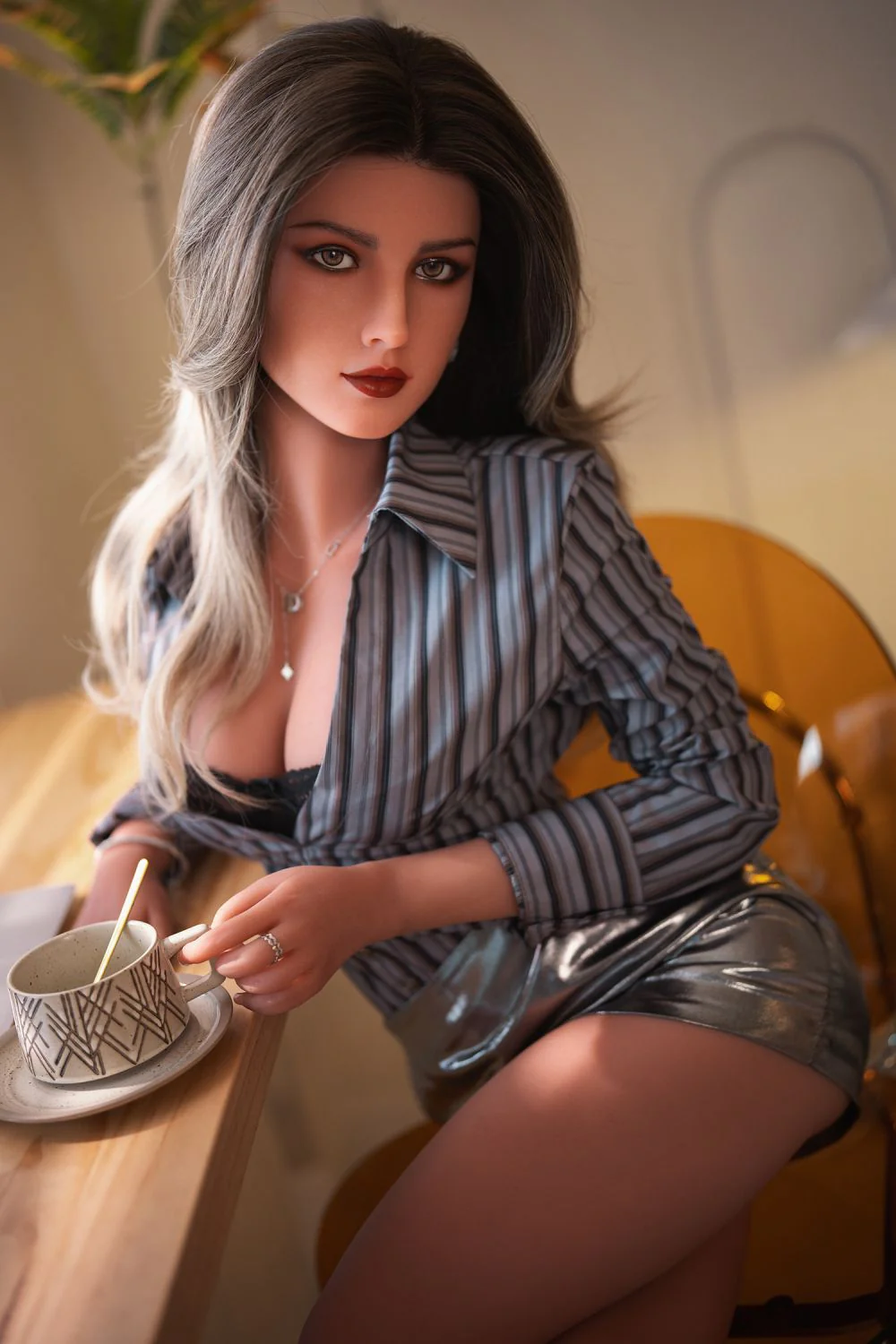 sex doll RC5.44ft/166cm Black Hair Electric Hip Sex Dolls – Lola - R C