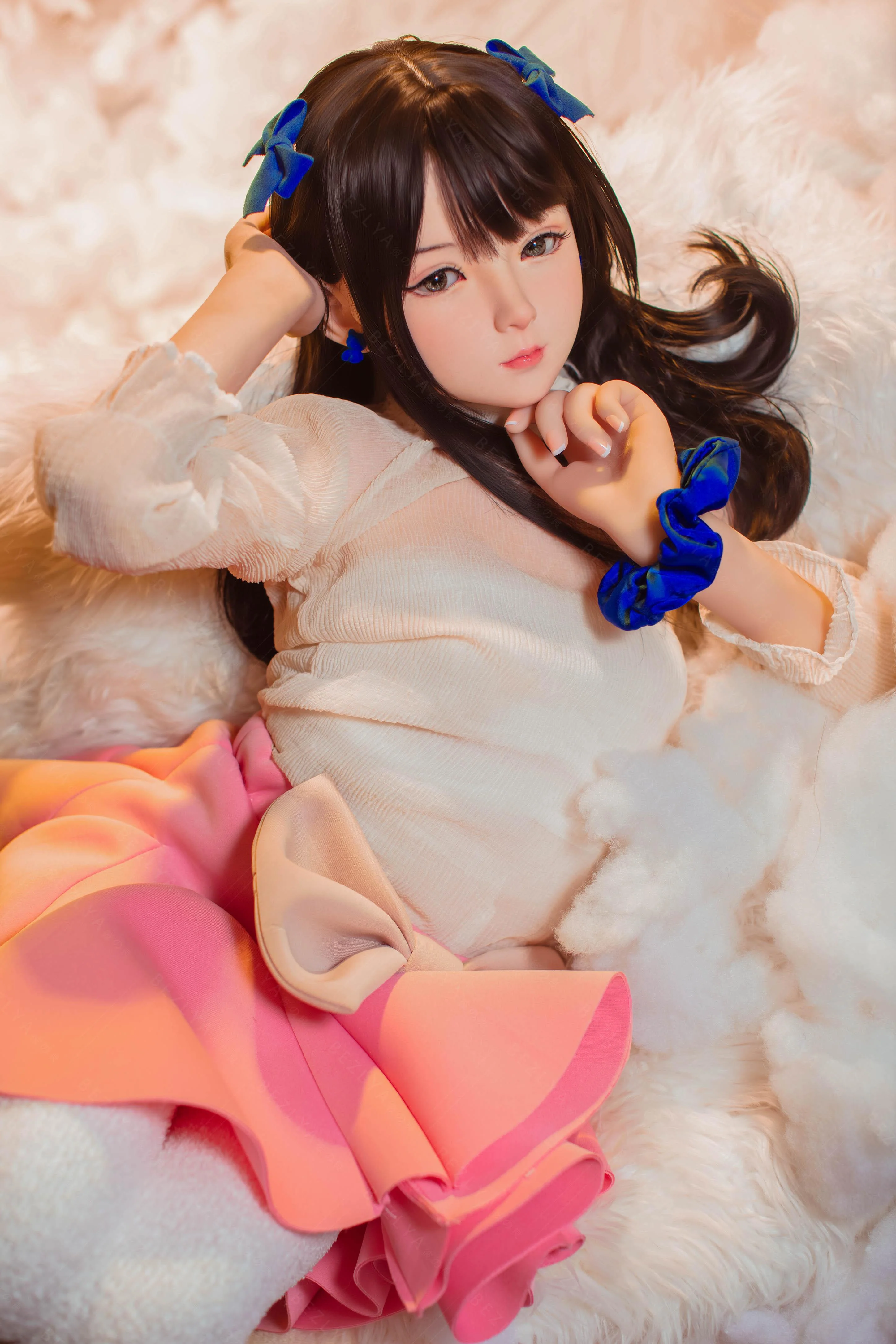 sex doll RCBezlya - Jasmine - 138cm/4ft6.25 - 2.0 AA-cup - Silicone Head + TPE Body Sex Doll - R C