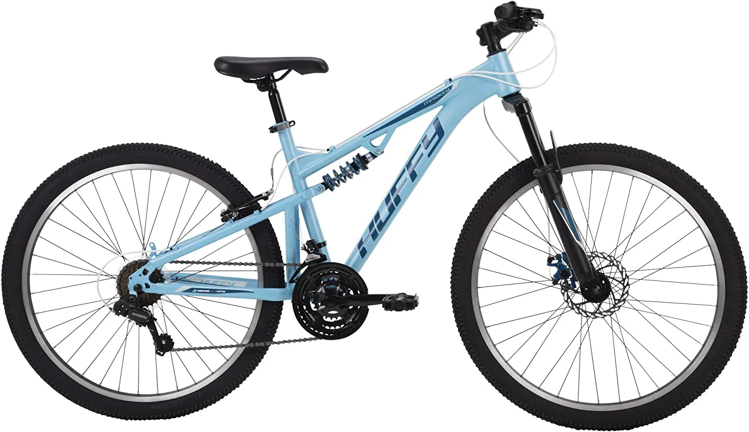 2026 Huffy 26 in. Marker Womens Full Suspension Mountain Bike, Blue