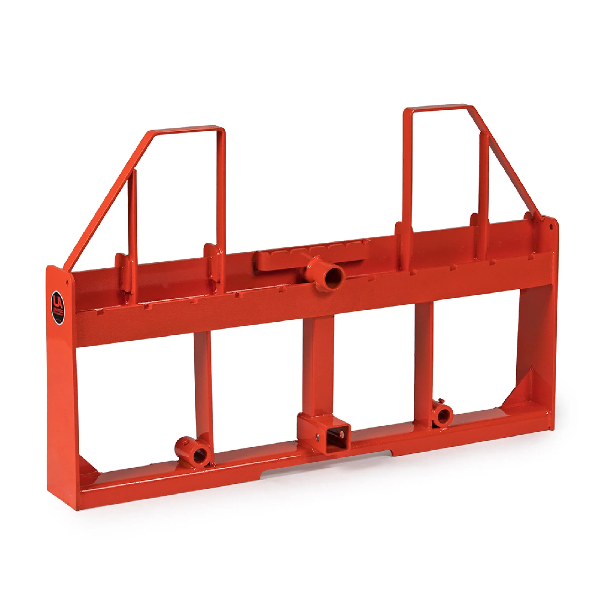 Titan Attachments UA USA Made Orange Step-Through Pallet Fork Frame Attachment, Rated 4,000 LB, Quick Tach Mounting