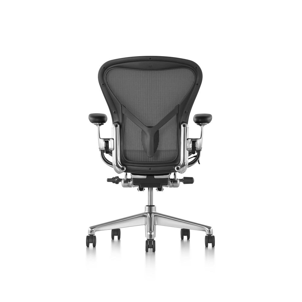 2026 Aeron Remastered - Office chair size B, chrome