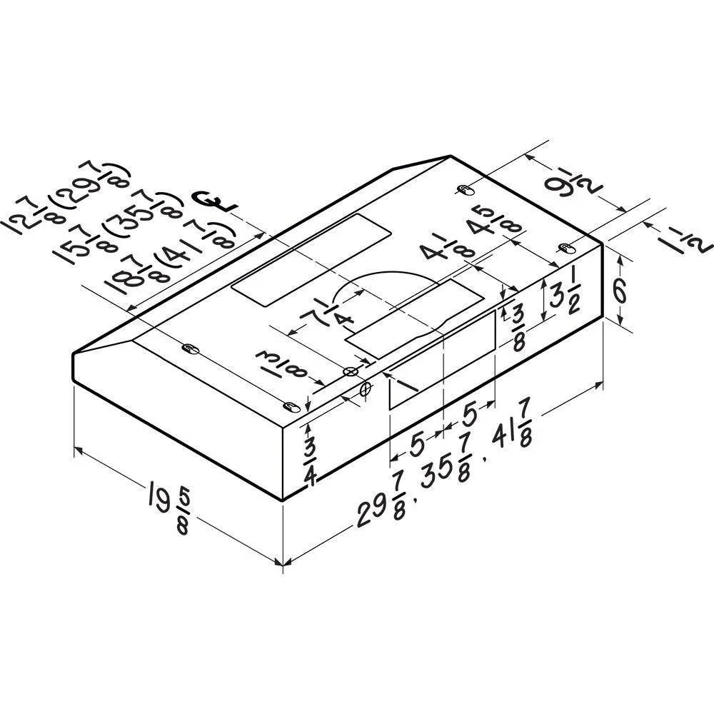 2026 Broan BCDF136SS Glacier 36 inch Stainless Under Cabinet Range Hood