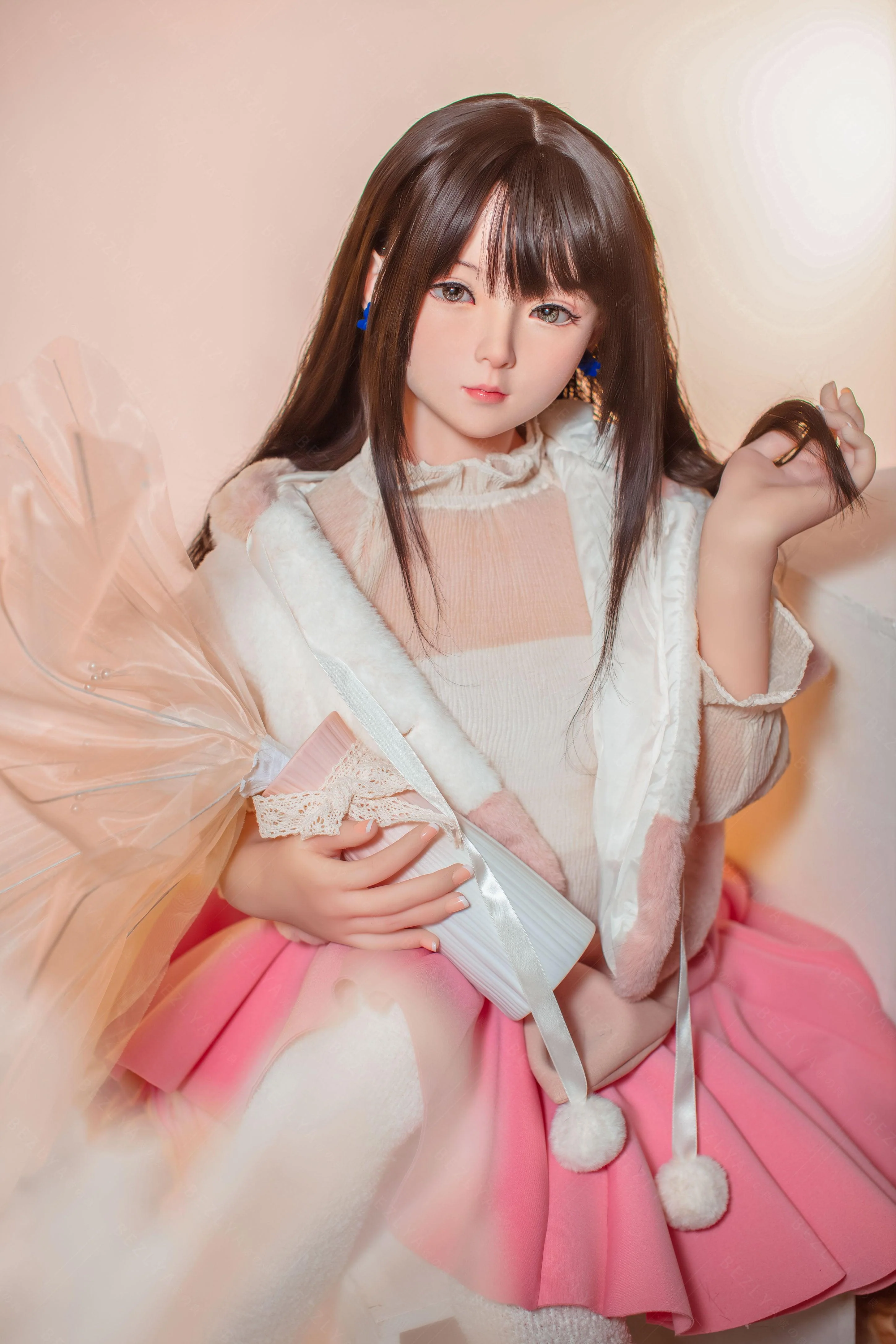 sex doll RCBezlya - Jasmine - 138cm/4ft6.25 - 2.0 AA-cup - Silicone Head + TPE Body Sex Doll - R C