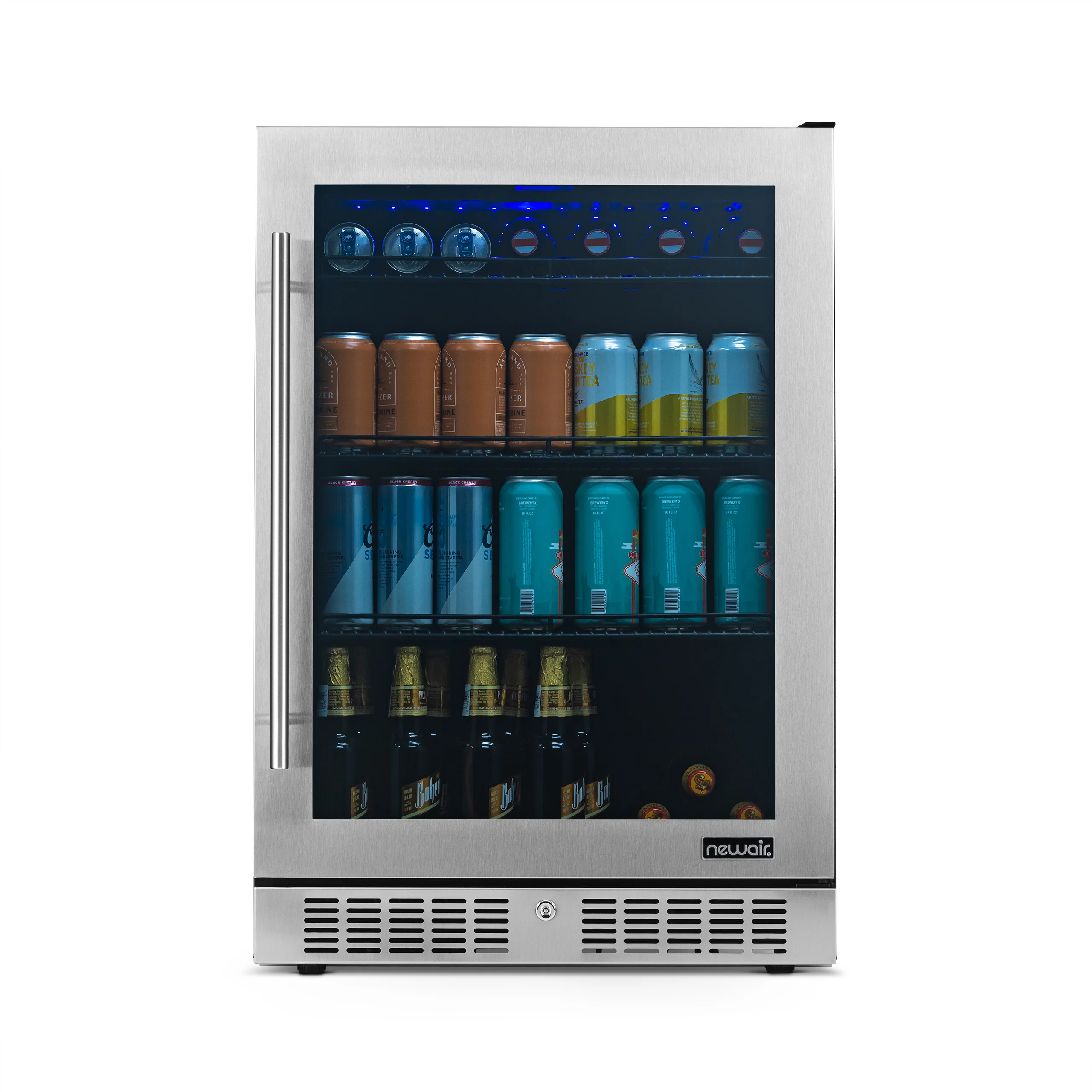 2026 Newair® 224-Can Built-In Stainless Steel Beverage Fridge - 24