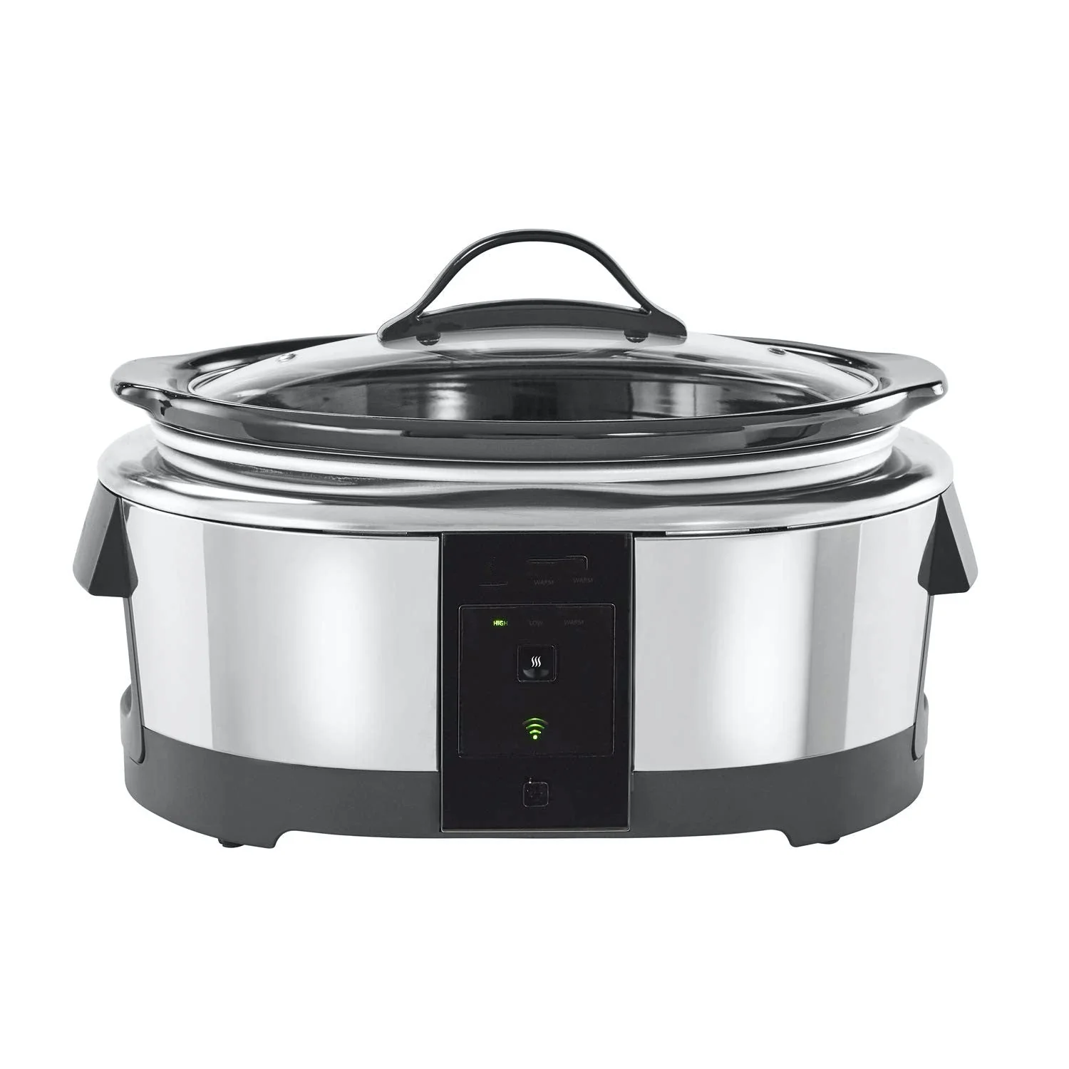 2026 6 Quart Programmable Slow Cooker and Food Warmer Works with Alexa, Stainless Steel (2139005)
