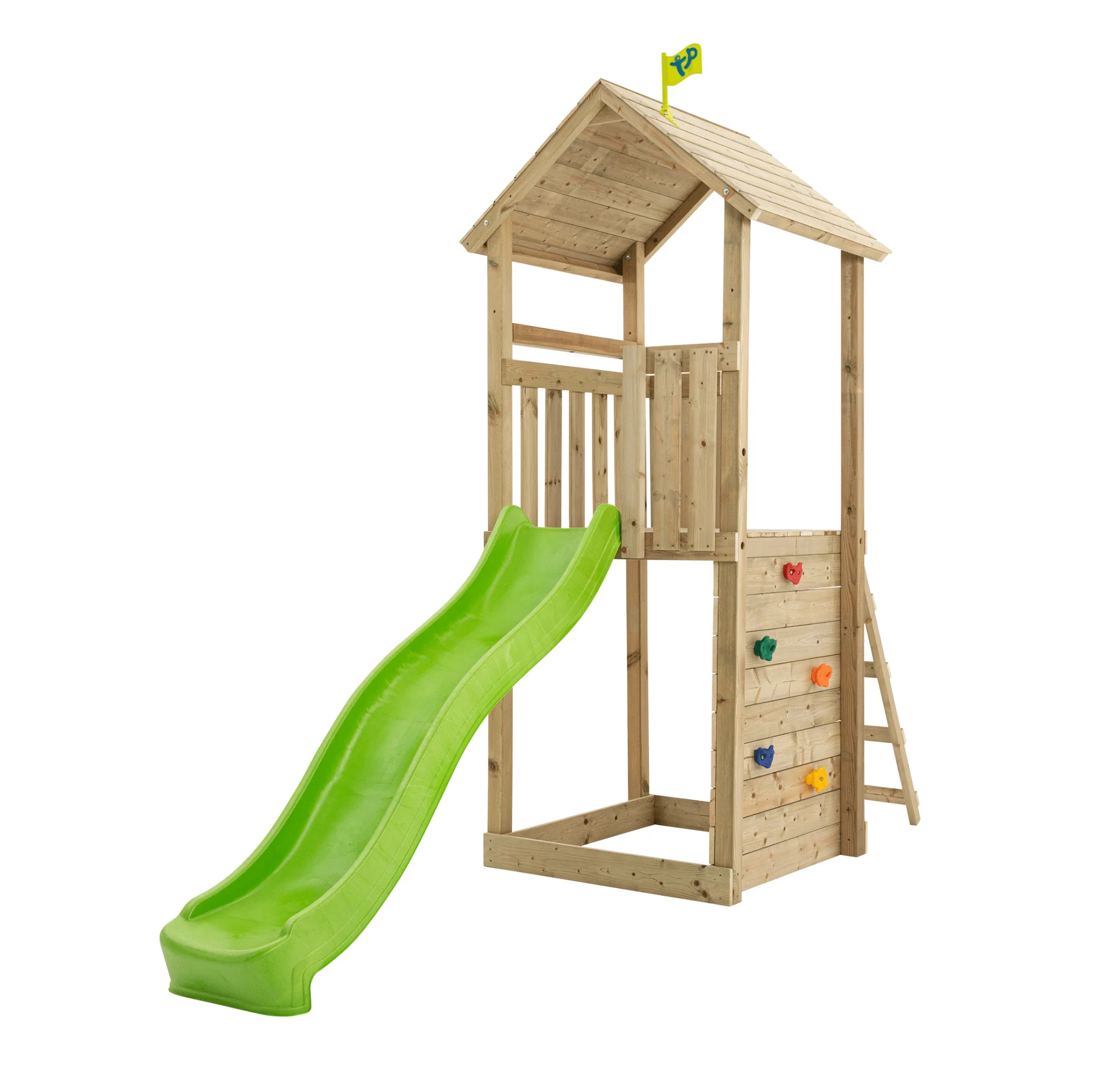 TP Skywood Wooden Tower Climbing Frame with Ripple Slide - FSC® certified
