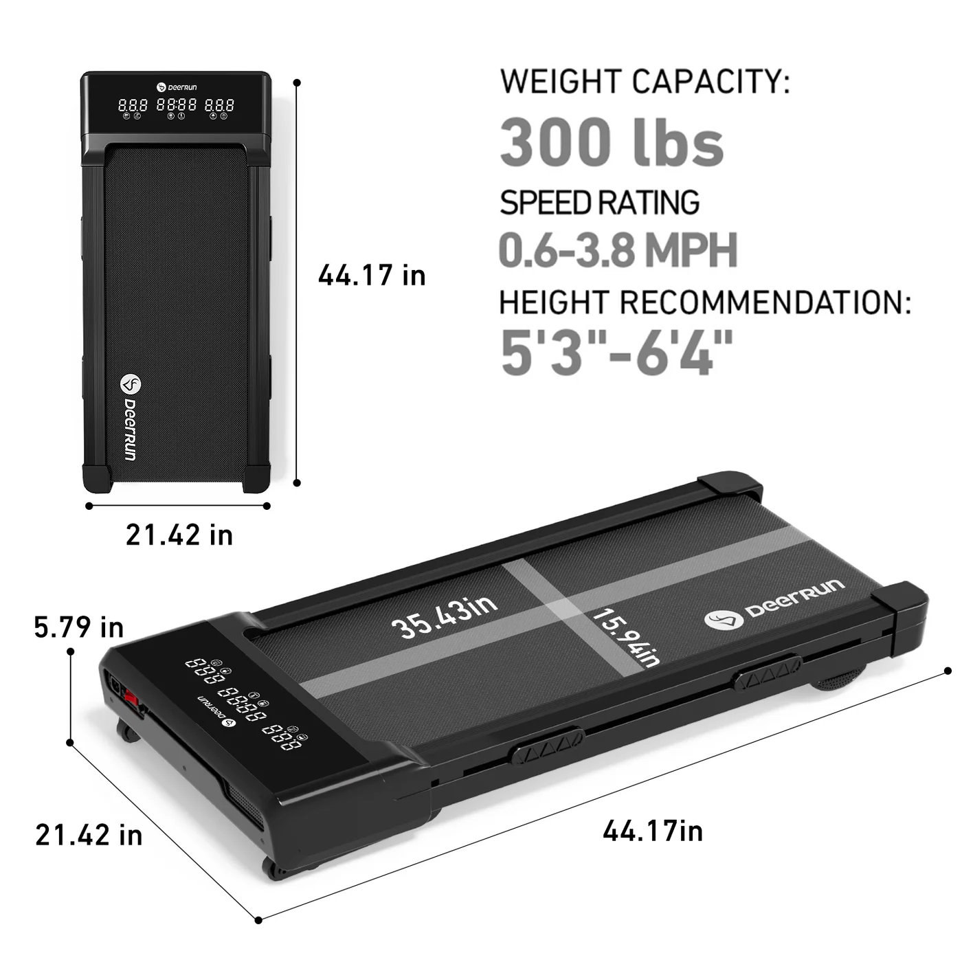 2026 DeerRun Z10 12% Auto Incline Smart Walking Pad Treadmill with remote control