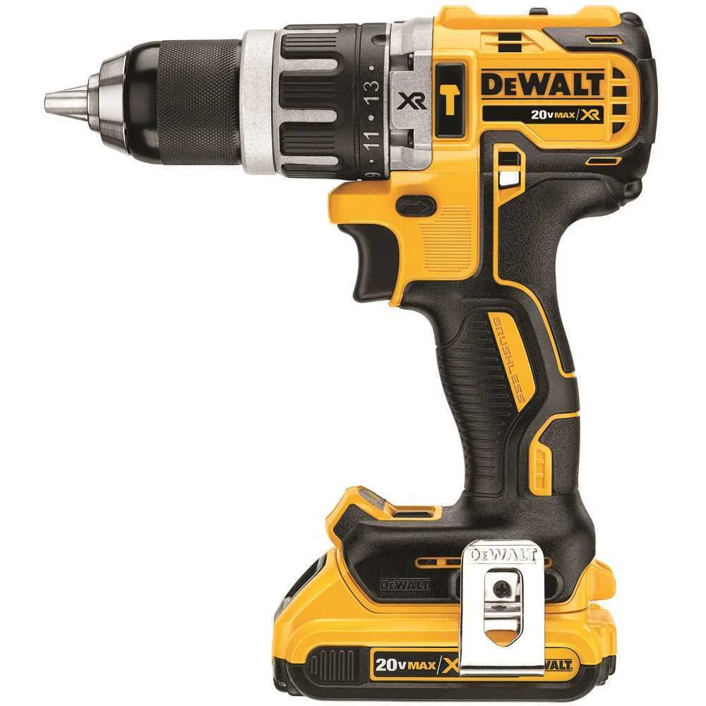 2026 DEWALT DCD796D2 20-Volt MAX XR Lithium-Ion Cordless 1/2 in. Brushless Compact Hammer Drill with 2 Batteries 2 Ah, Charger and Case