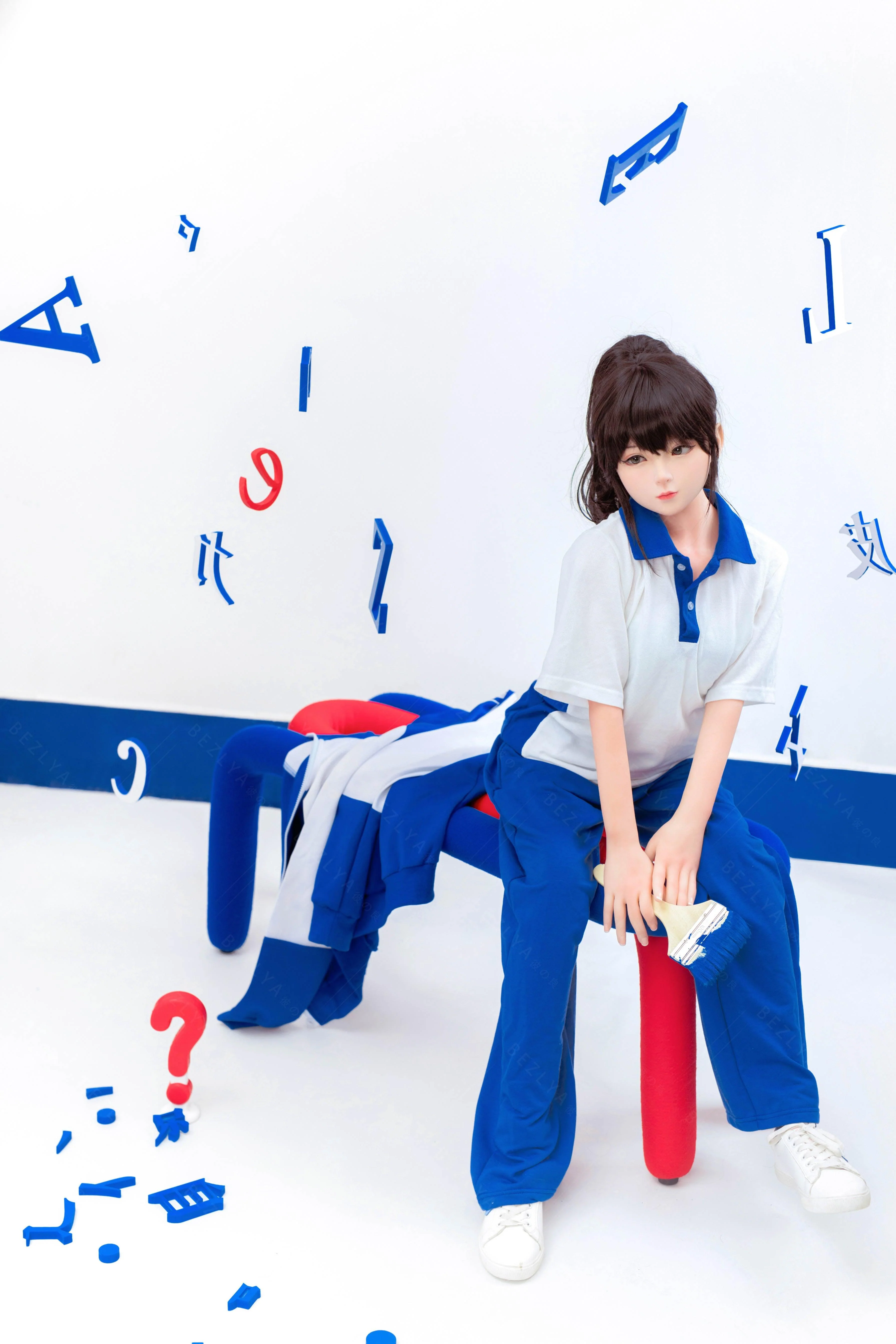 sex doll RCBezlya - Jasmine - 138cm/4ft6.25 - 2.0 AA-cup - Silicone Head + TPE Body Sex Doll - R C