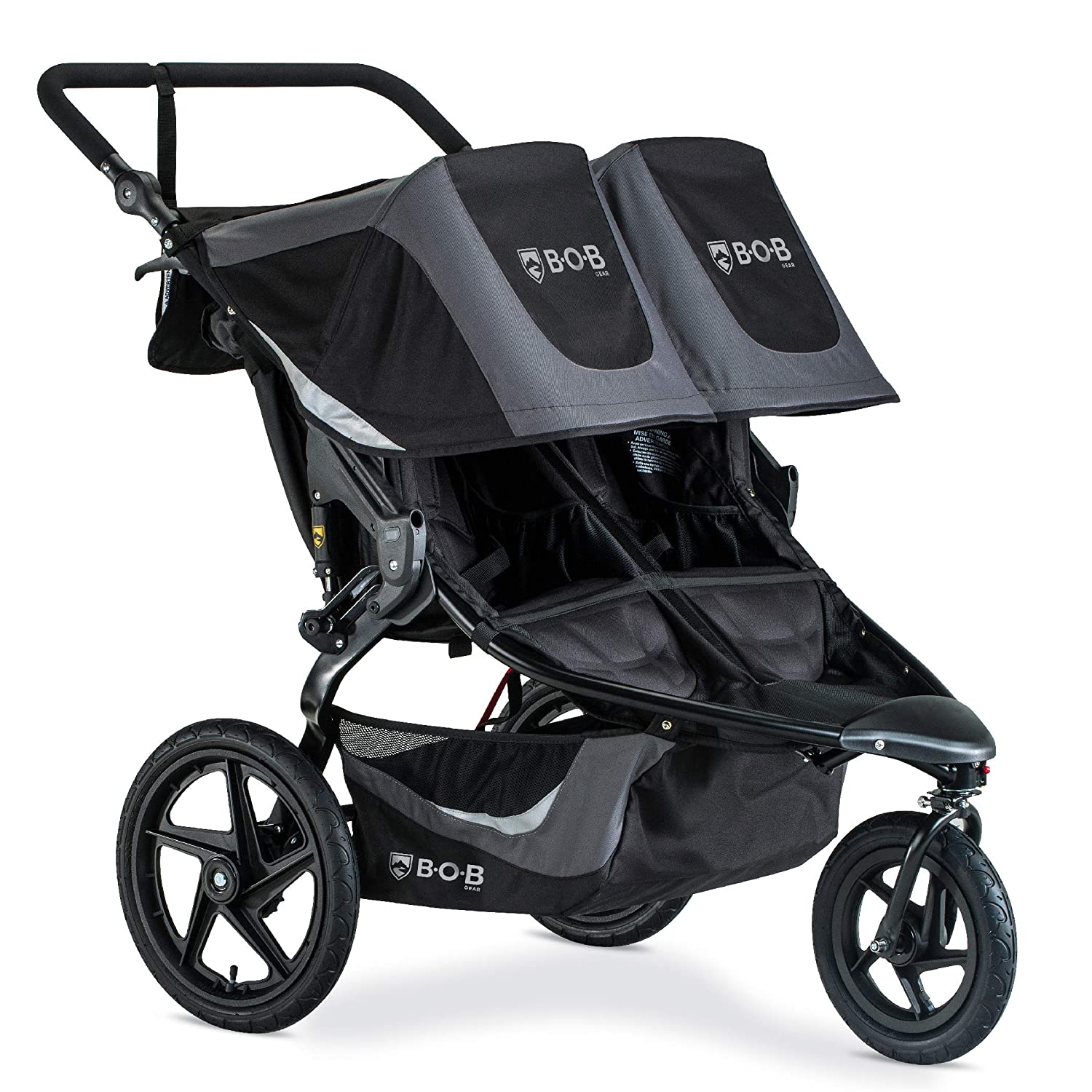 2026 BOB Gear Revolution Flex 3.0 Duallie Double Jogging Stroller, Graphite Black