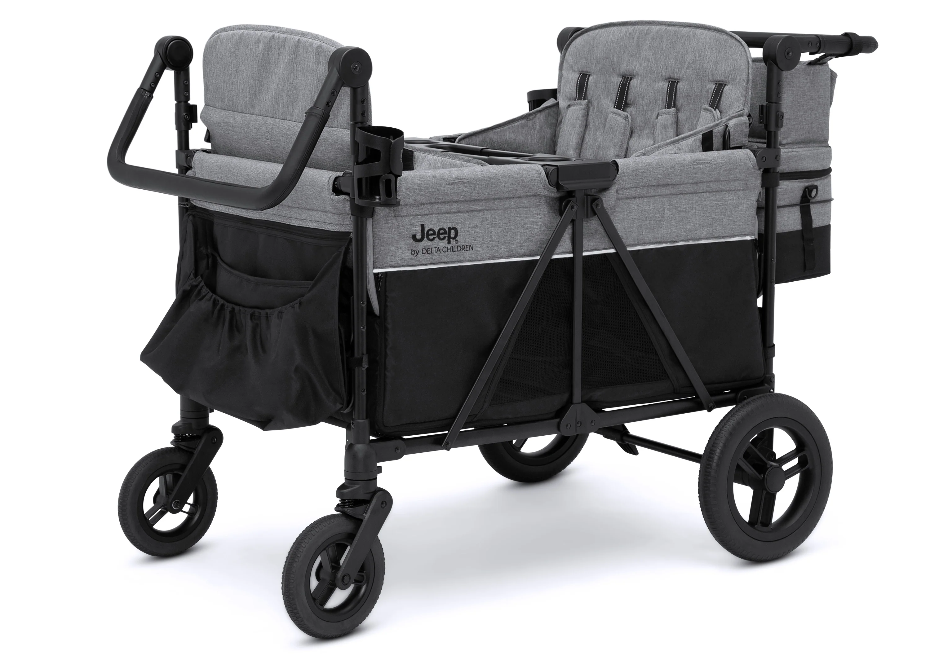 Jeep Wrangler Deluxe 4 Seater Stroller Wagon with Cooler Bag