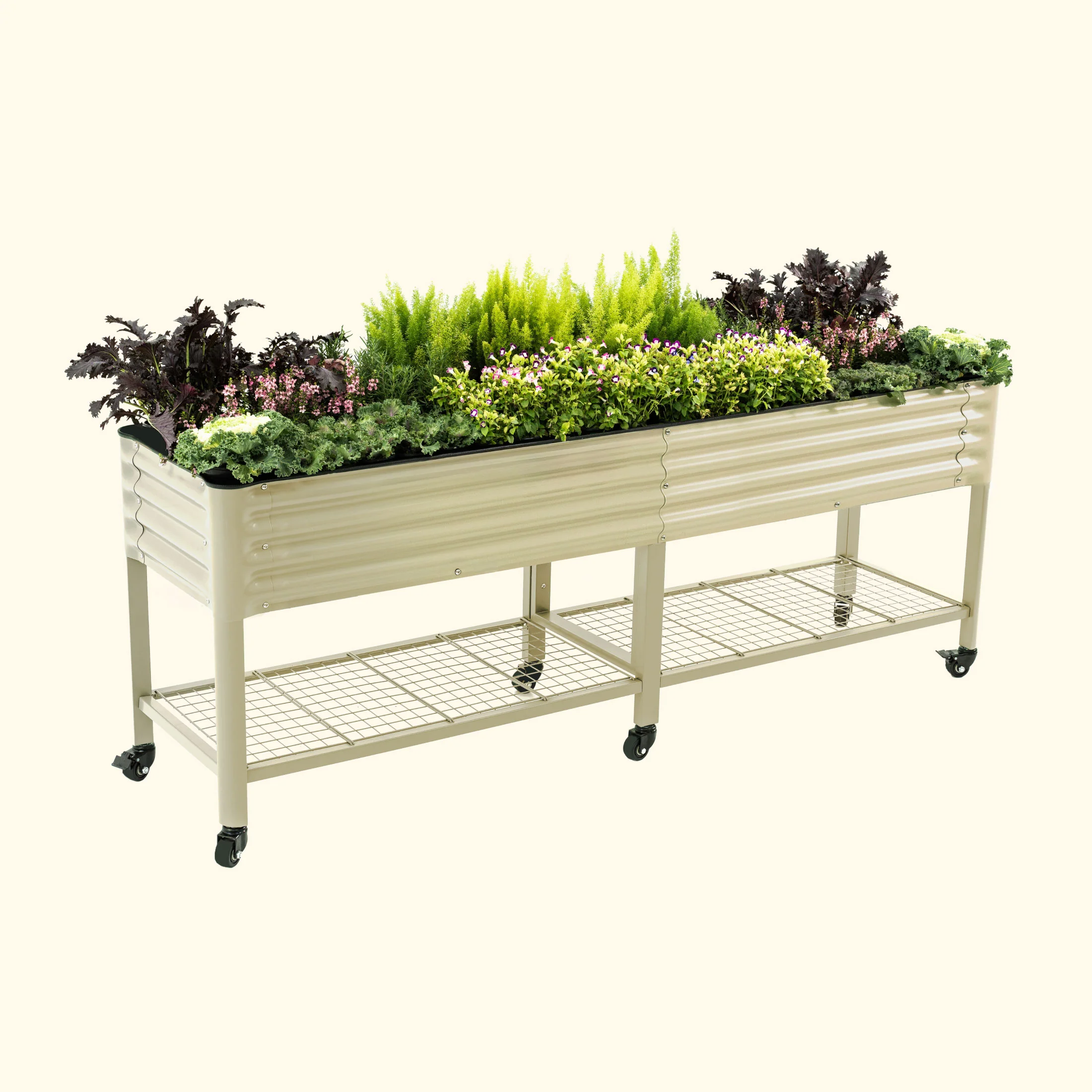 Elevated Garden Bed - V Series 2' x 8' Wheels Included