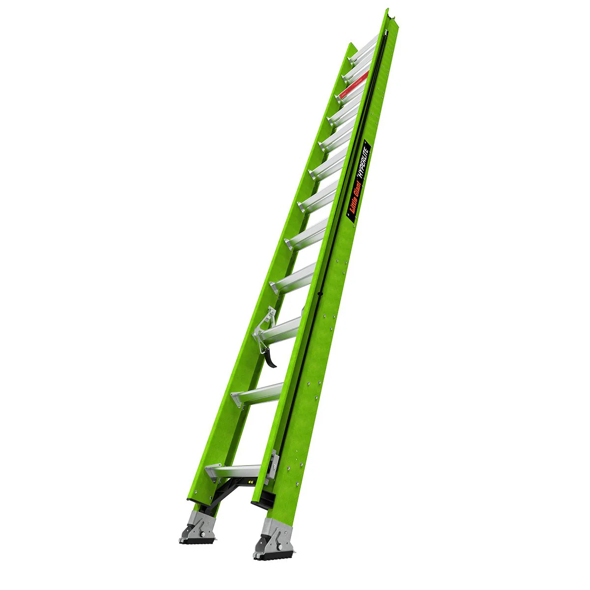 Little Giant 18724-303-HYPERLITE 24' Fiberglass Extension Ladder, 300 lbs Capacity, CSA Grade IA