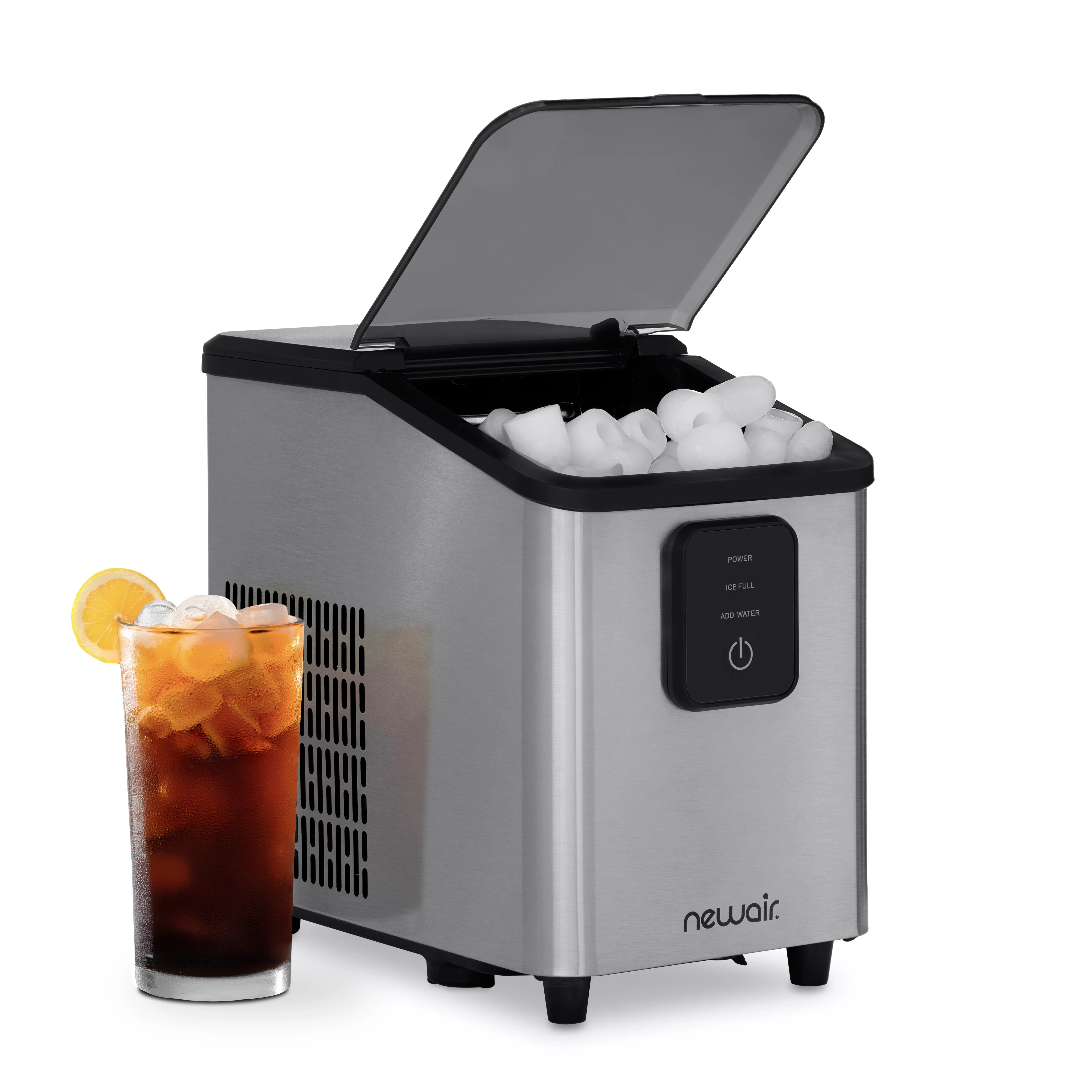 2026 Newair® Mini Countertop Bullet Ice Maker in Stainless Steel, 26lbs/Day