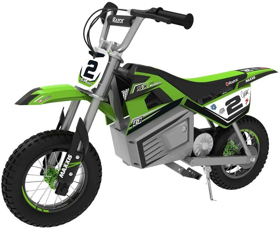 2026 SKid's Razor Dirt Rocket SX350 Electric-Powered Dirt Bike, Ages 13+, Green