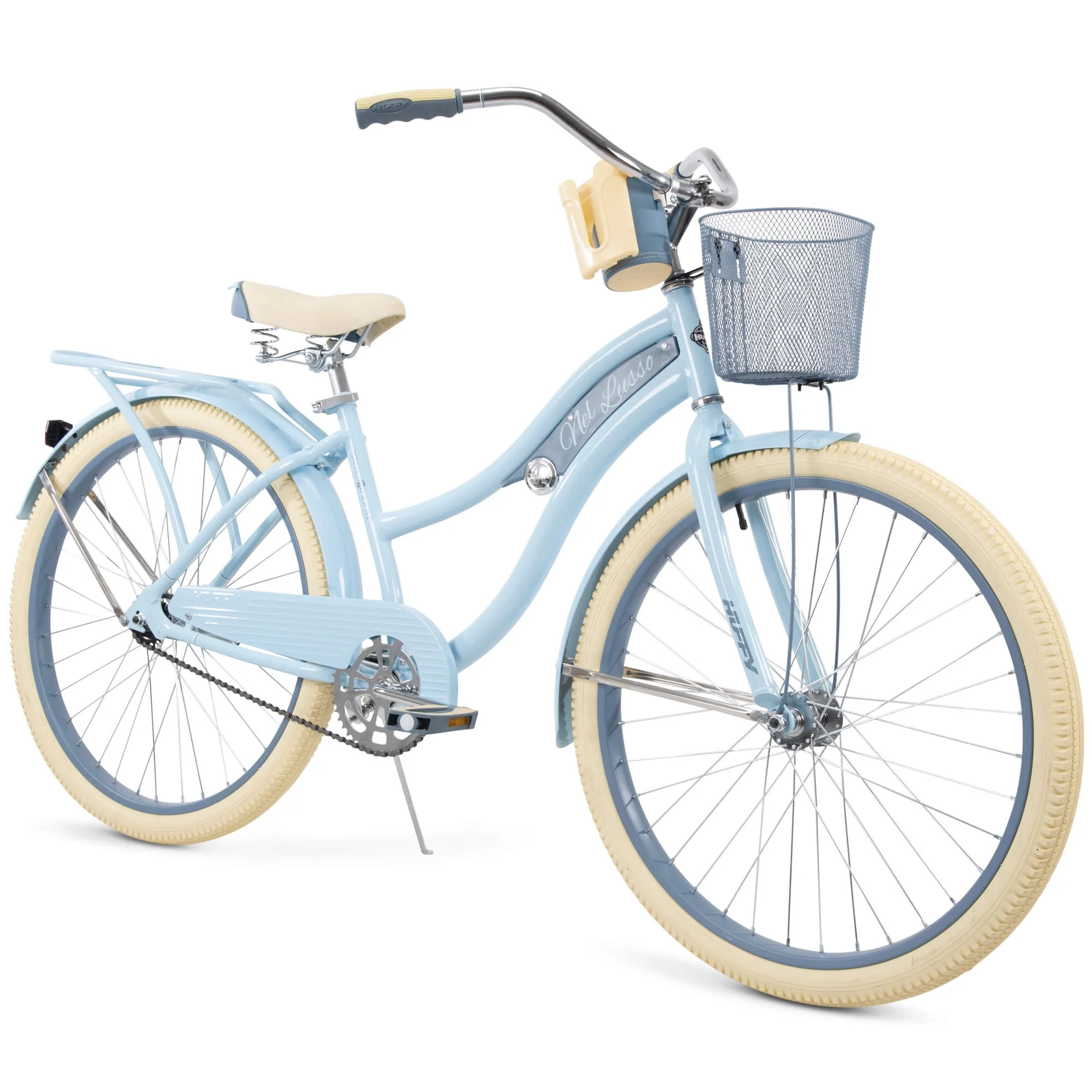 2026 Huffy, nel Lusso Classic Cruiser Bike with Perfect Fit Frame, Women's, Light Blue, 26