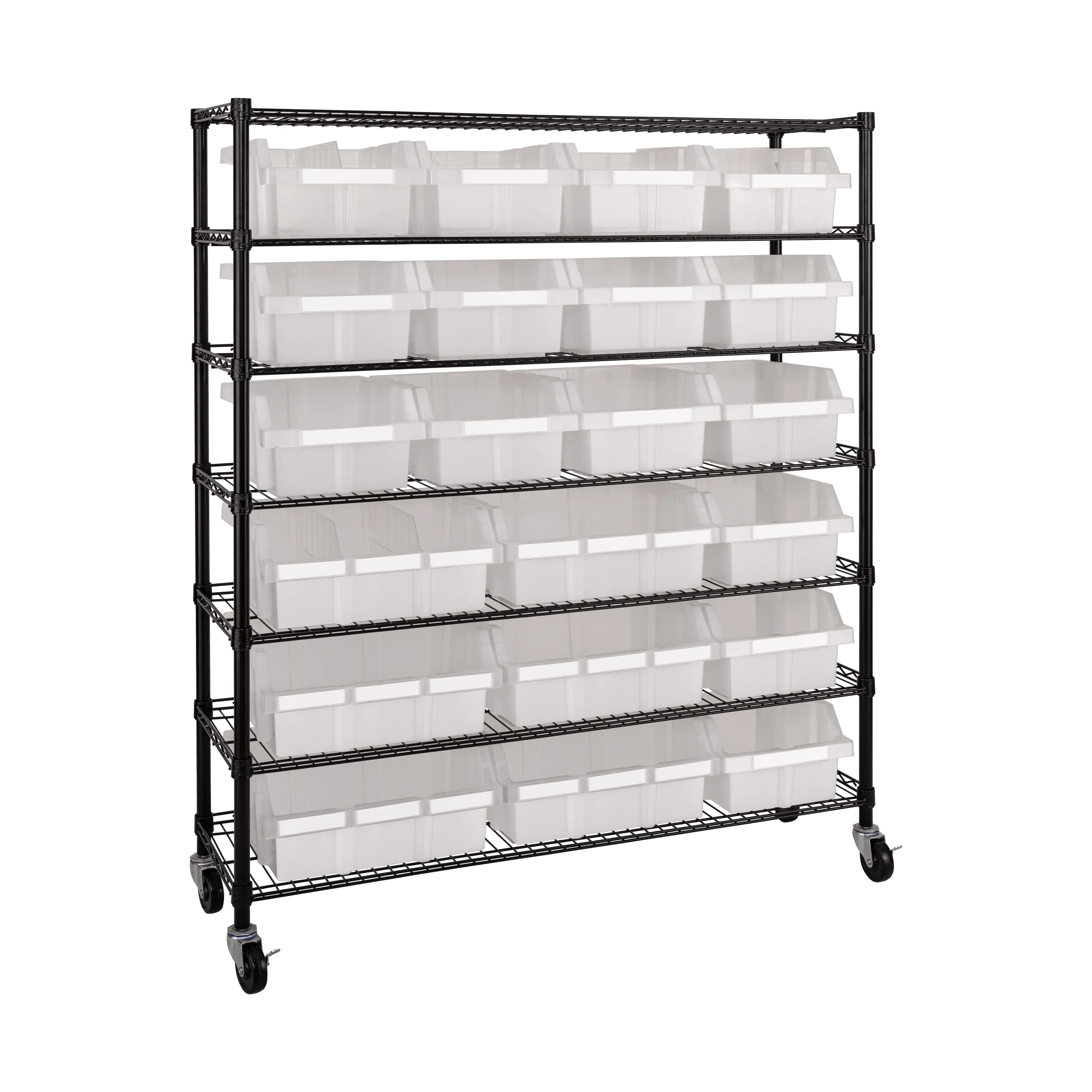 2026 Extra-Wide 7-Tier NSF 21-Bin Rack