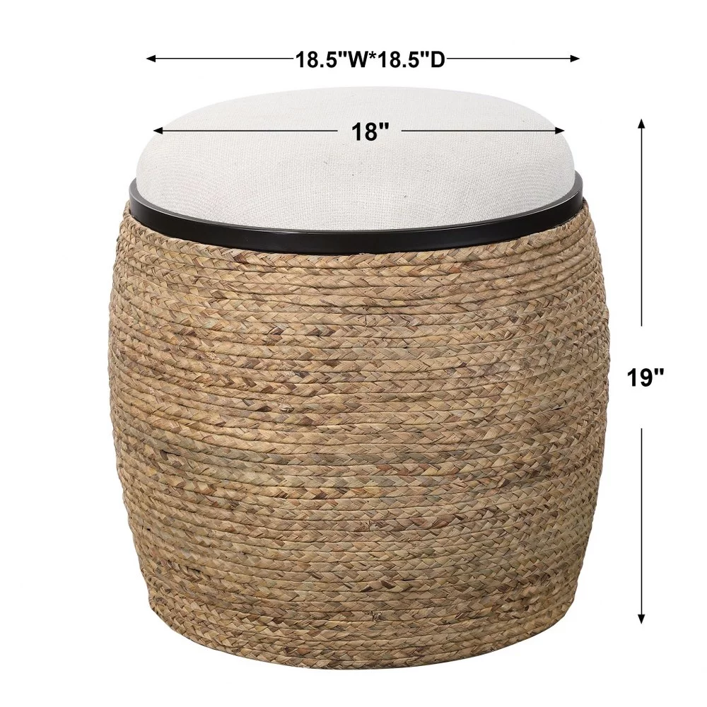 19 inch Accent Stool Bailey Street Home 208-Bel-4261658