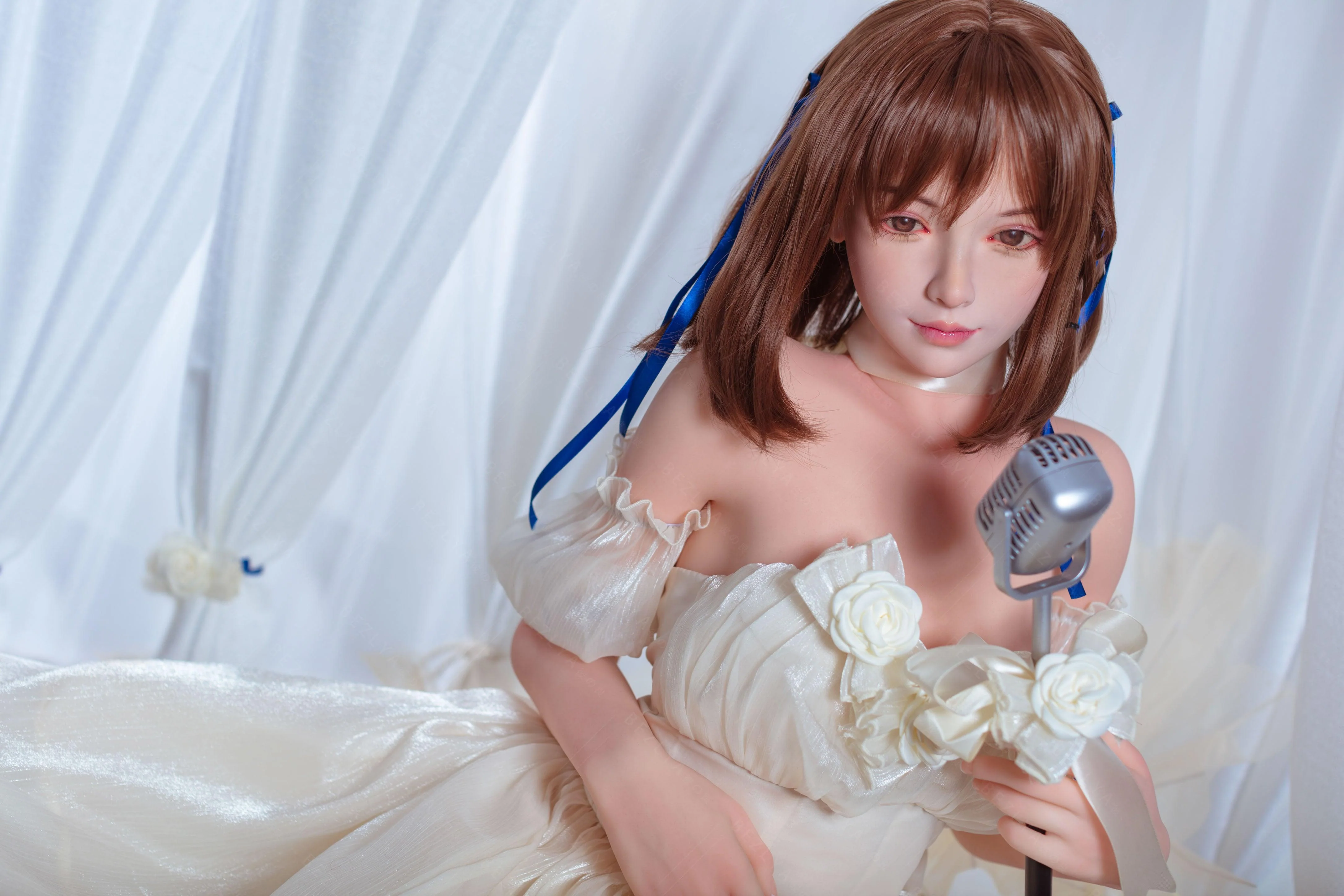 sex doll RCBezlya - Holly - 155cm/5ft1 - 2.0 B-cup - Silicone Head + TPE Body Sex Doll - R C