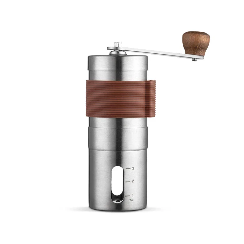 Portable Mini Manual Coffee Grinder Stainless Steel Washable Ceramic Core Coffee Beans Machine Home Grinders Coffee Accessories