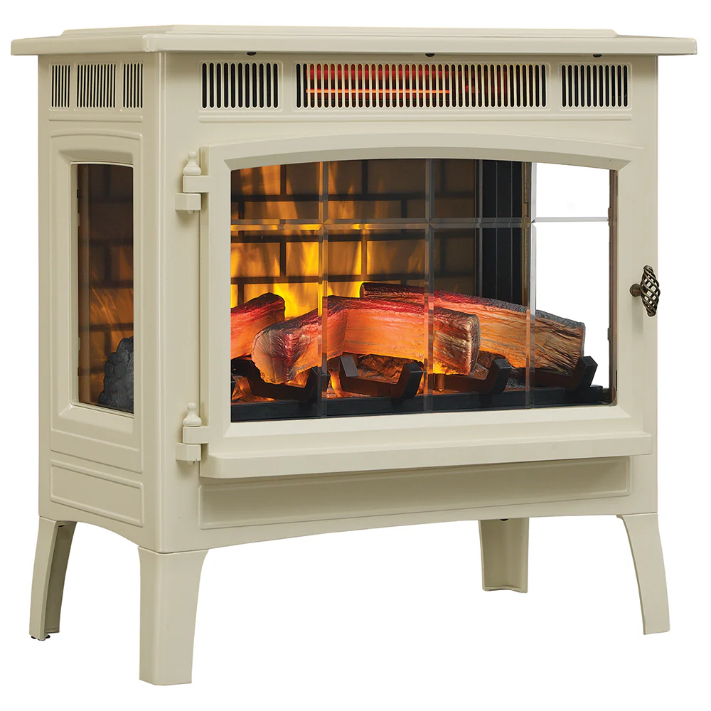 2026 Duraflame 3D Cream Infrared Electric Fireplace Stove with Remote Control - DFI-5010-04
