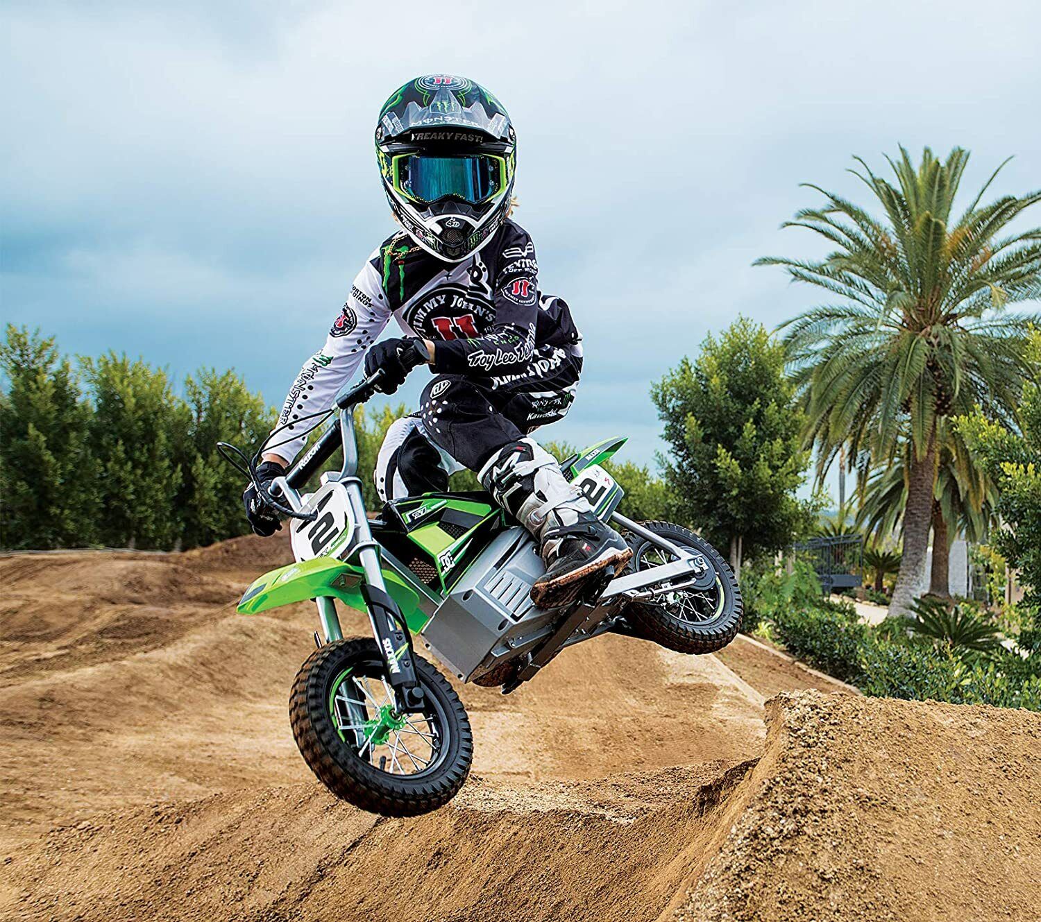 2026 SKid's Razor Dirt Rocket SX350 Electric-Powered Dirt Bike, Ages 13+, Green