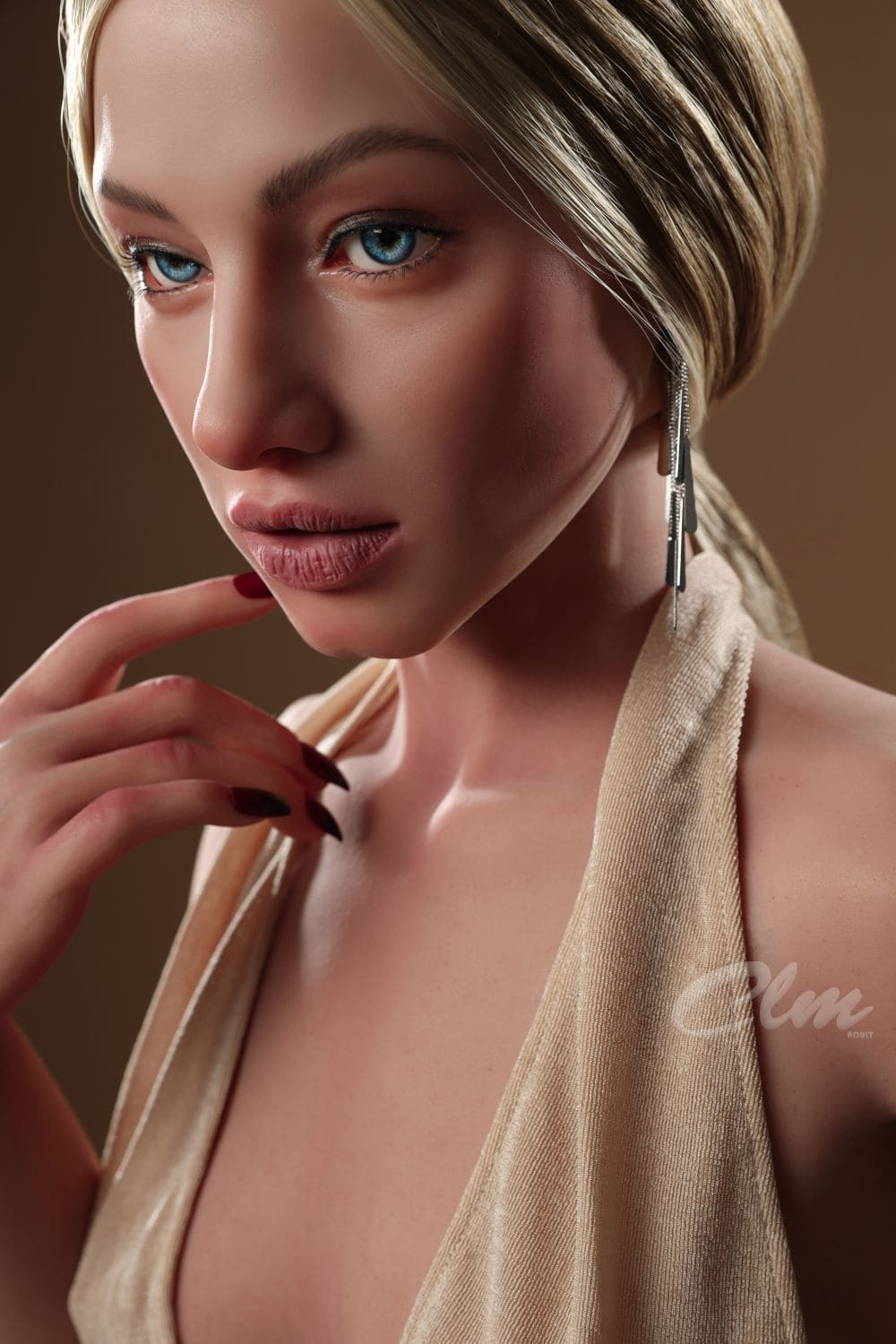 sex doll RCClimax Doll丨157cm (5ft2″) Movable Jaw Full Silicone Flat Chested Sex Doll-Sola V2 - R C