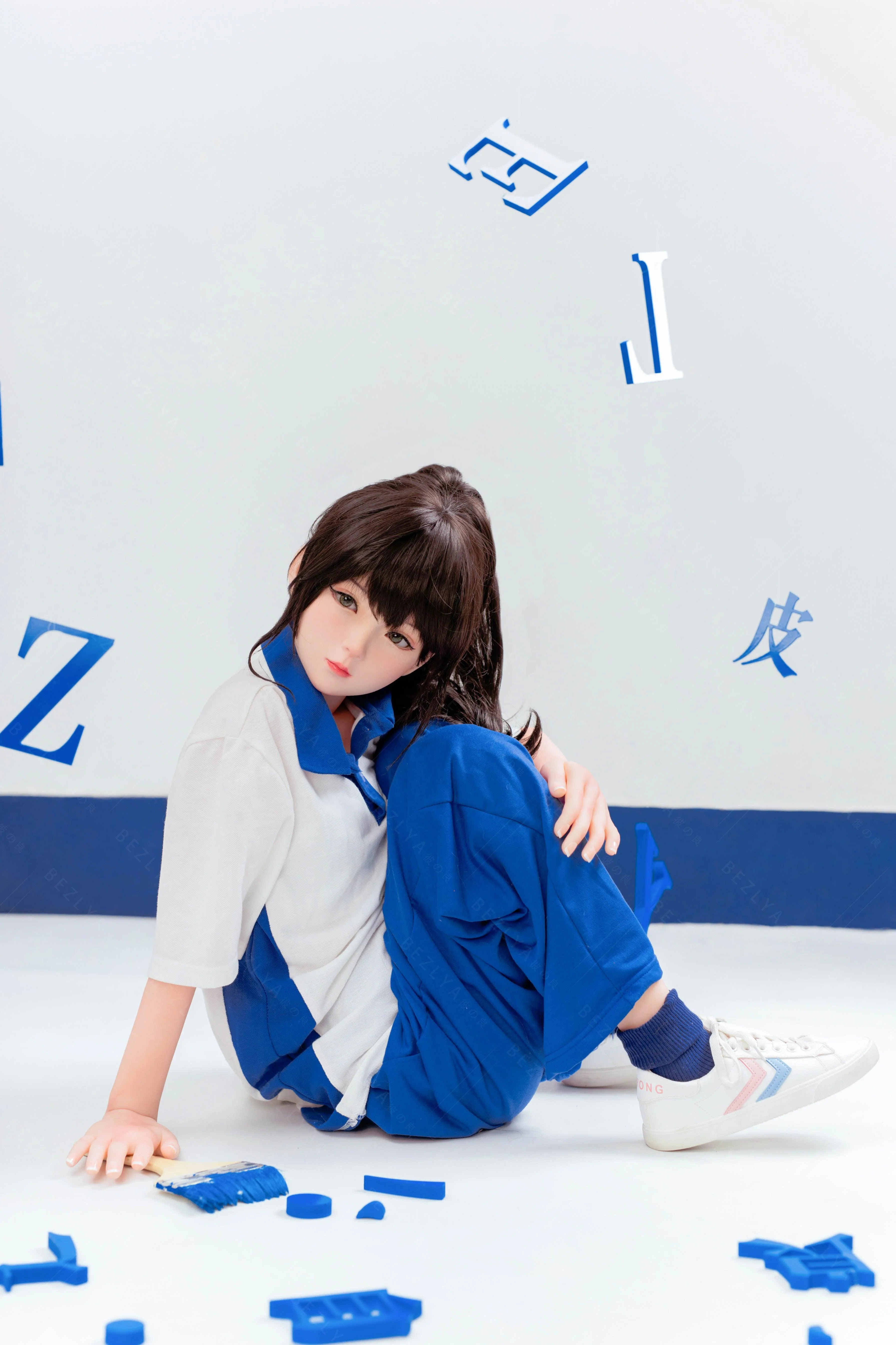 sex doll RCBezlya - Jasmine - 138cm/4ft6.25 - 2.0 AA-cup - Silicone Head + TPE Body Sex Doll - R C