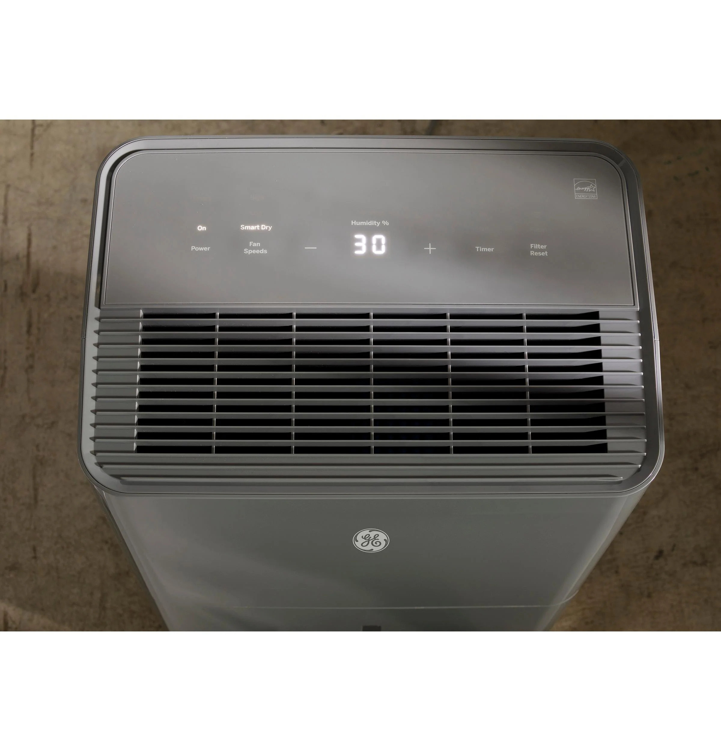 2026 Ge Appliances ADYR50LC Ge® Energy Star® 50 Pint Portable Dehumidifier With Smart Dry For Wet Spaces