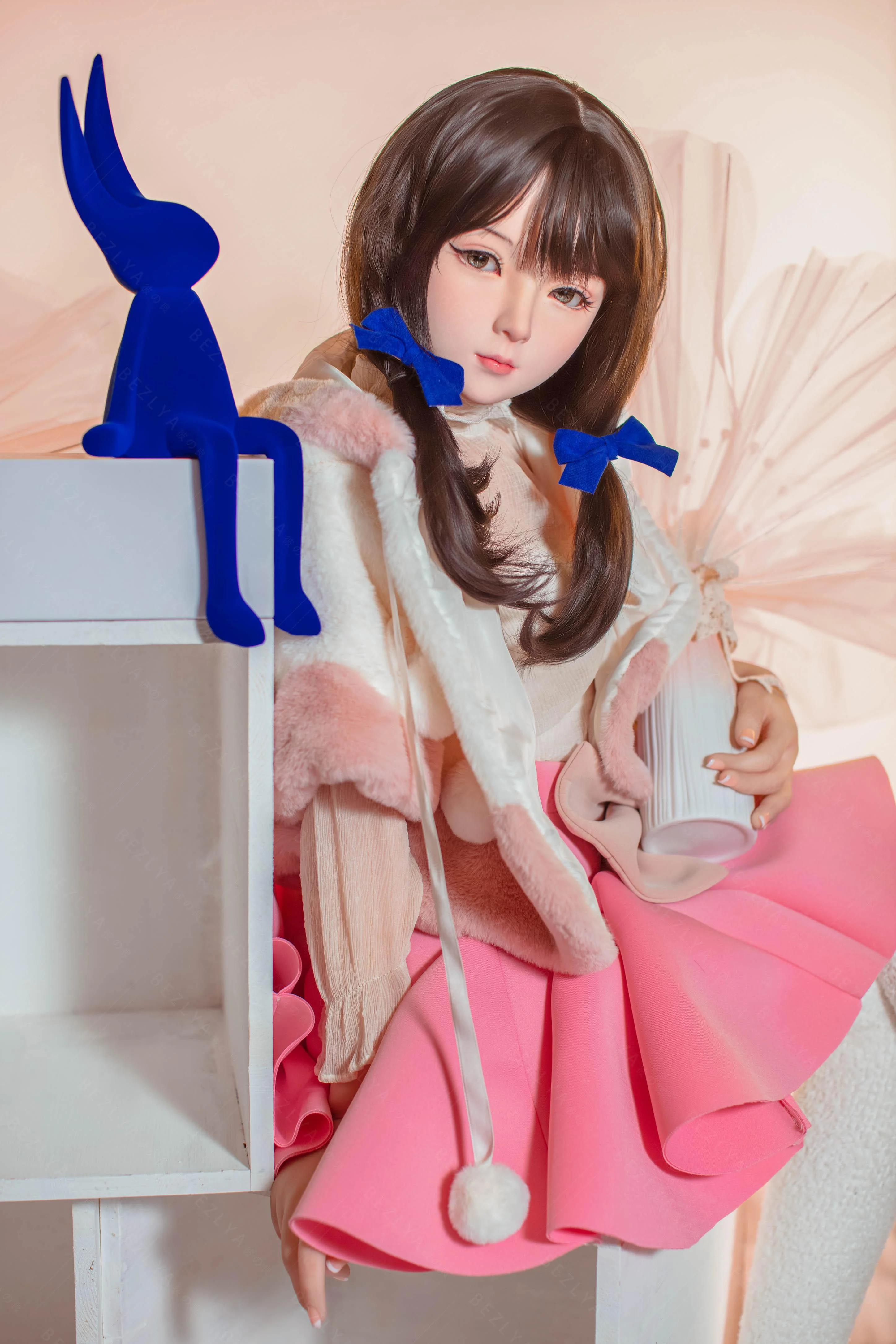 sex doll RCBezlya - Jasmine - 138cm/4ft6.25 - 2.0 AA-cup - Silicone Head + TPE Body Sex Doll - R C