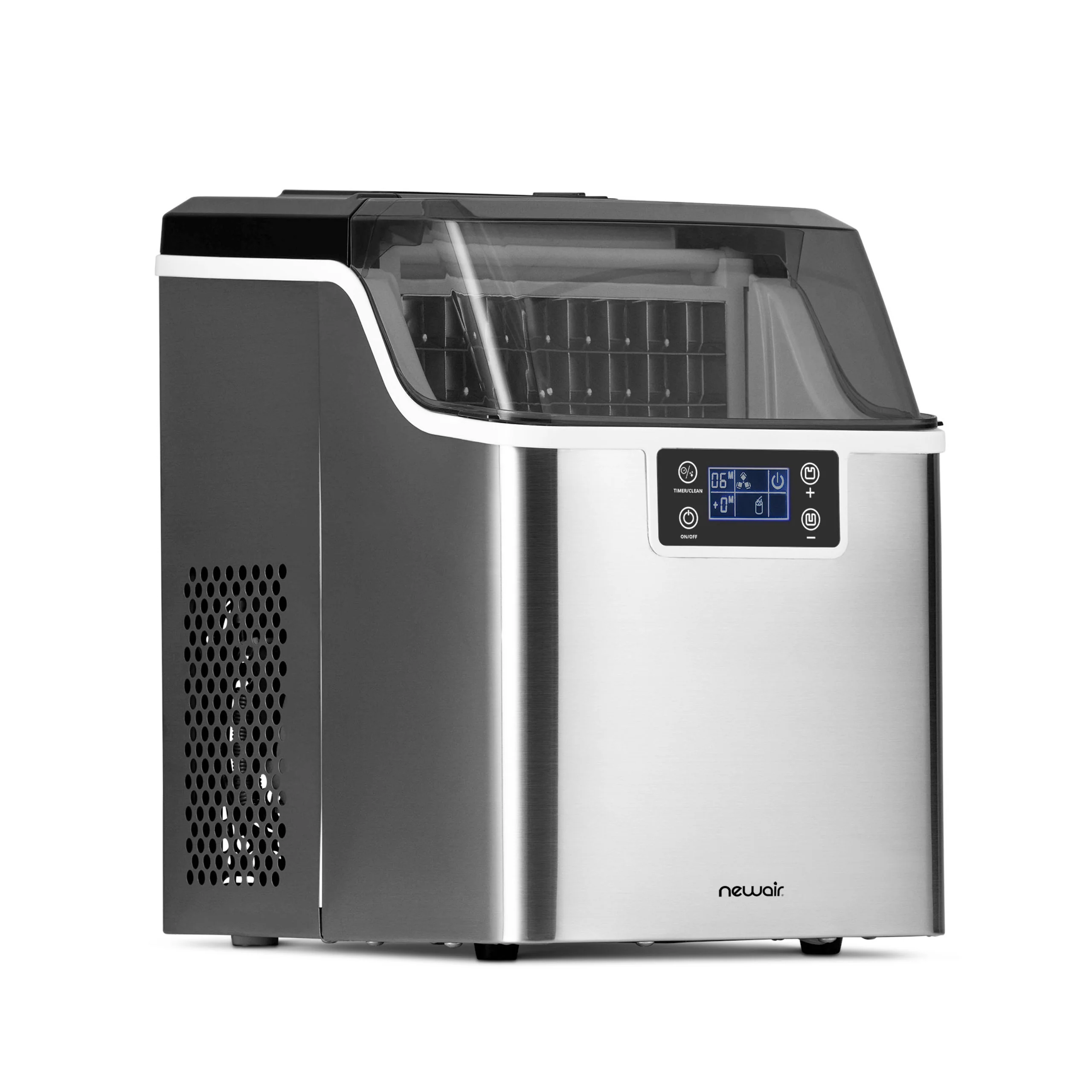 2026 Newair® Countertop Ice Maker. Clear Ice, 45 lbs/day - Stainless Steel