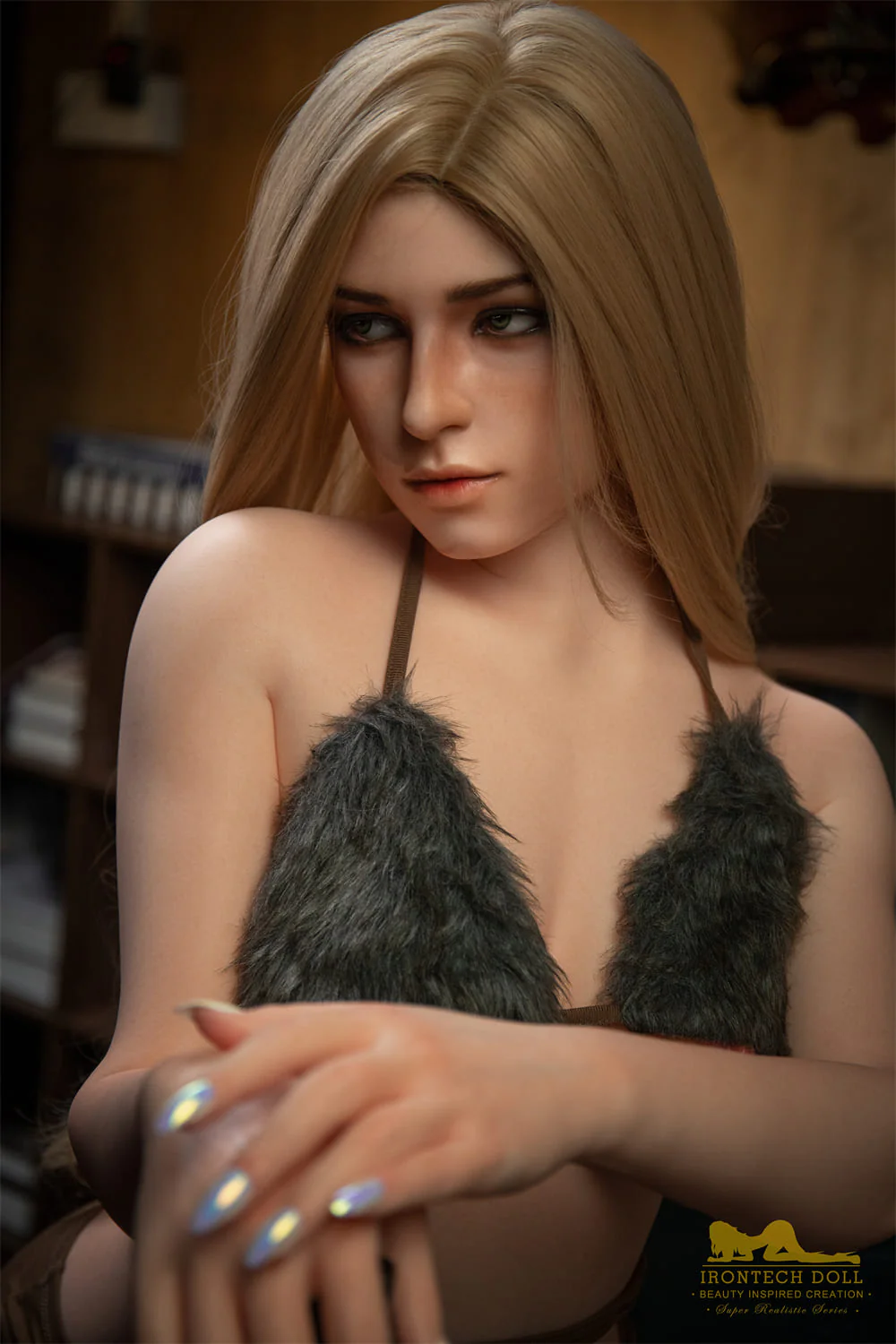 sex doll RC163cm / 5ft4 B-cup Blonde Silicone Furry Sex Doll - Irontech Doll Marina - R C