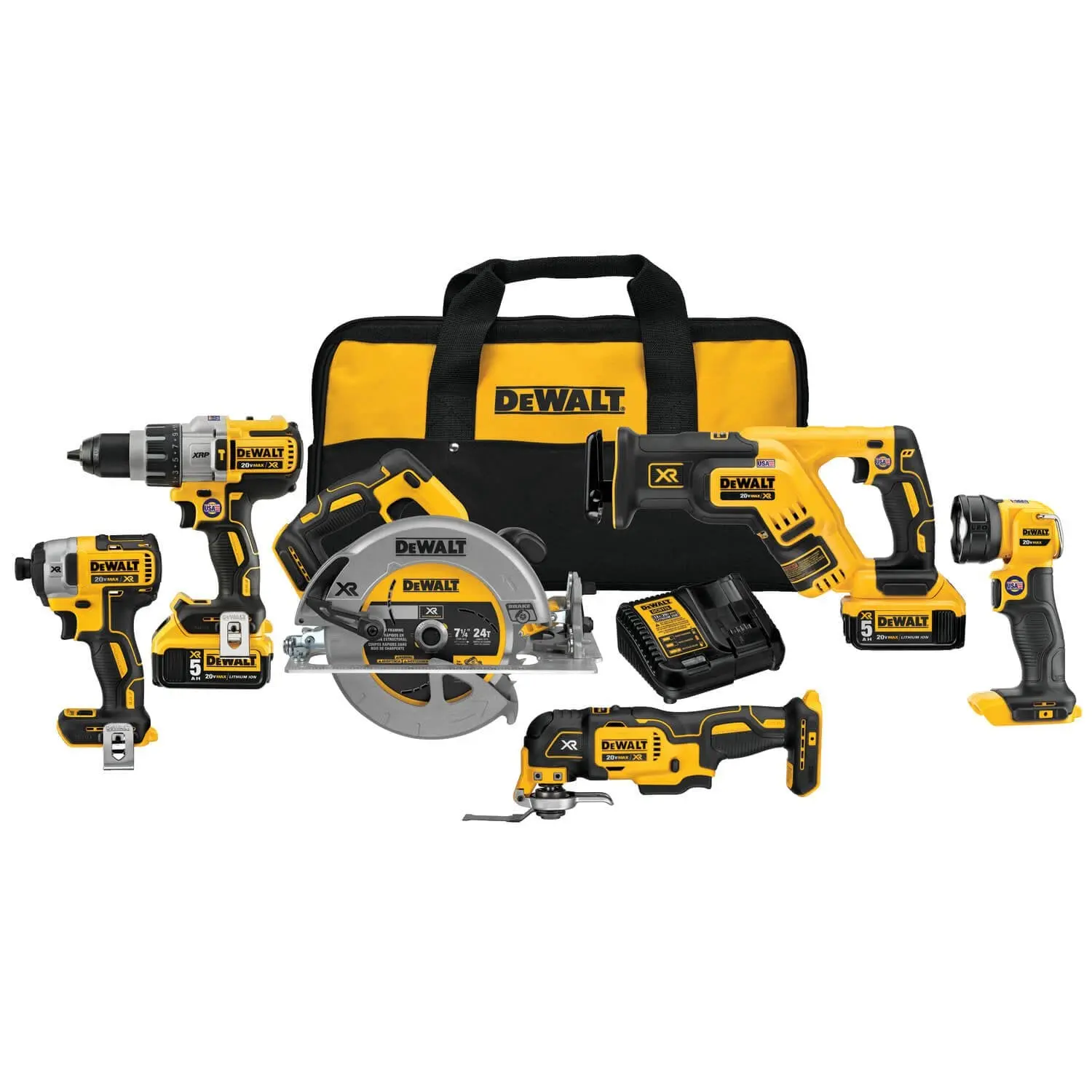 2026 Dewalt DCK694P2- 20 V MAX* XR LI-ION 6 TOOL COMBO KIT