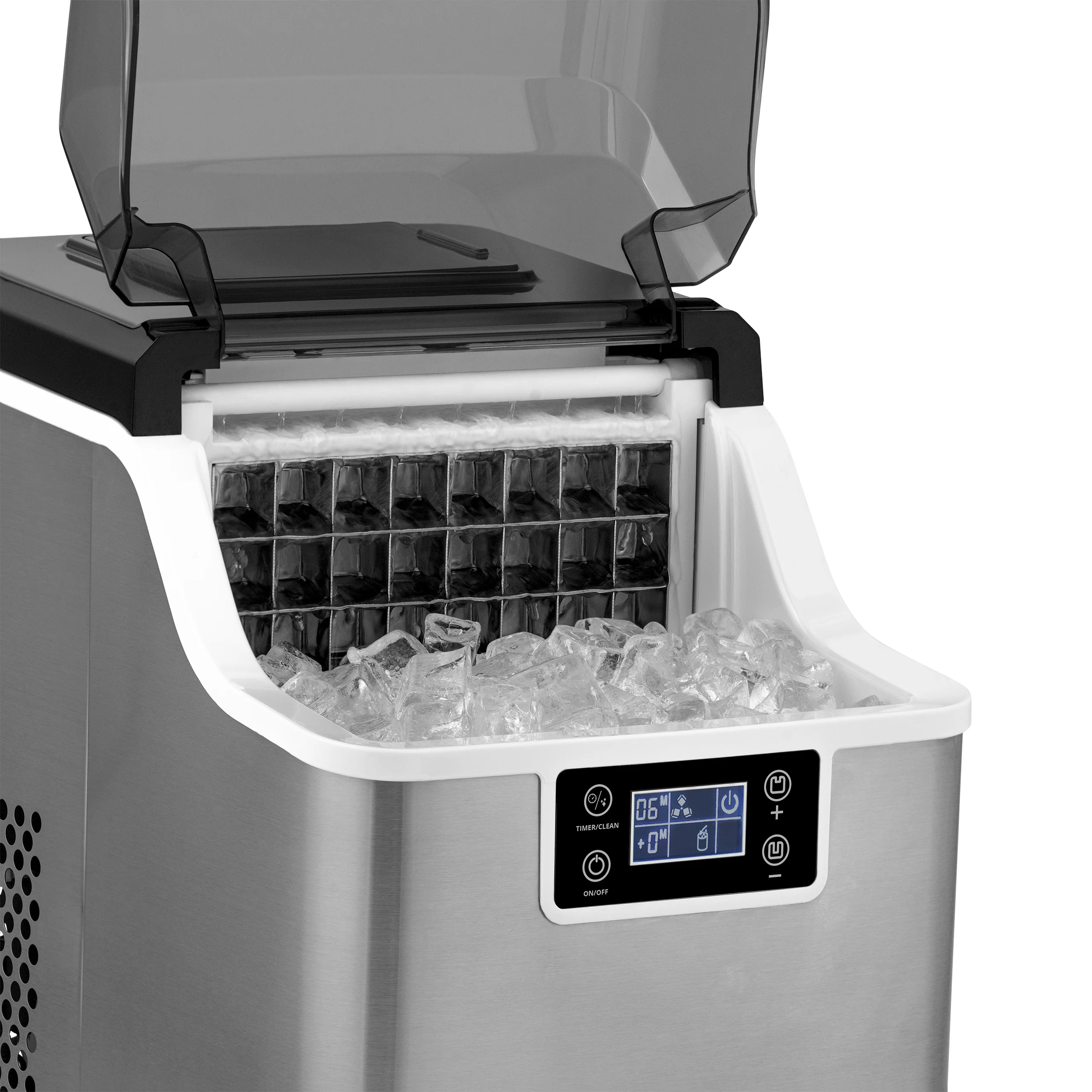 2026 Newair® Countertop Ice Maker. Clear Ice, 45 lbs/day - Stainless Steel