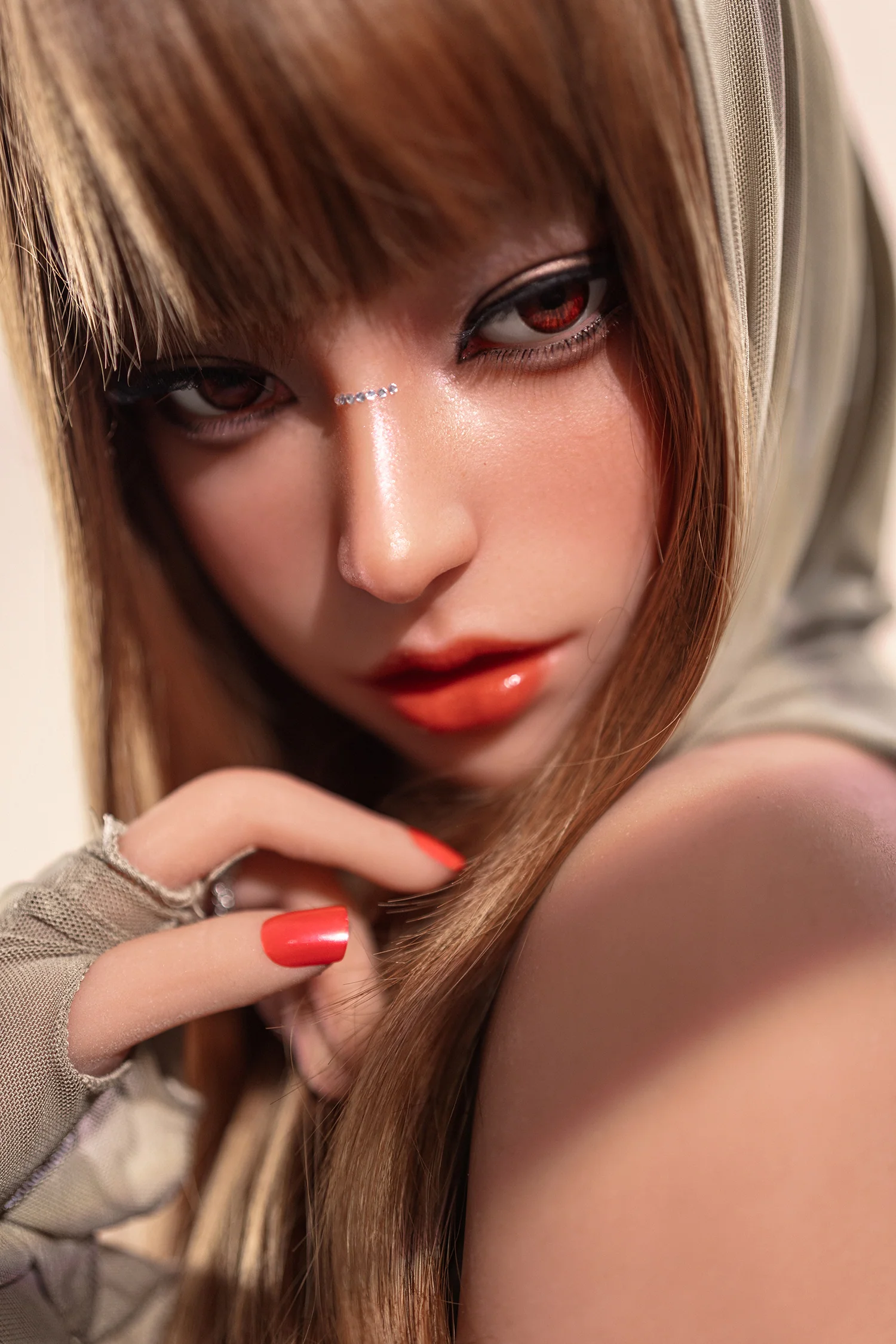 sex doll RC3-7 Days Delivery! Poppy-160cm/5ft3 Movable Jaw Silicone Head Sex Doll - R C